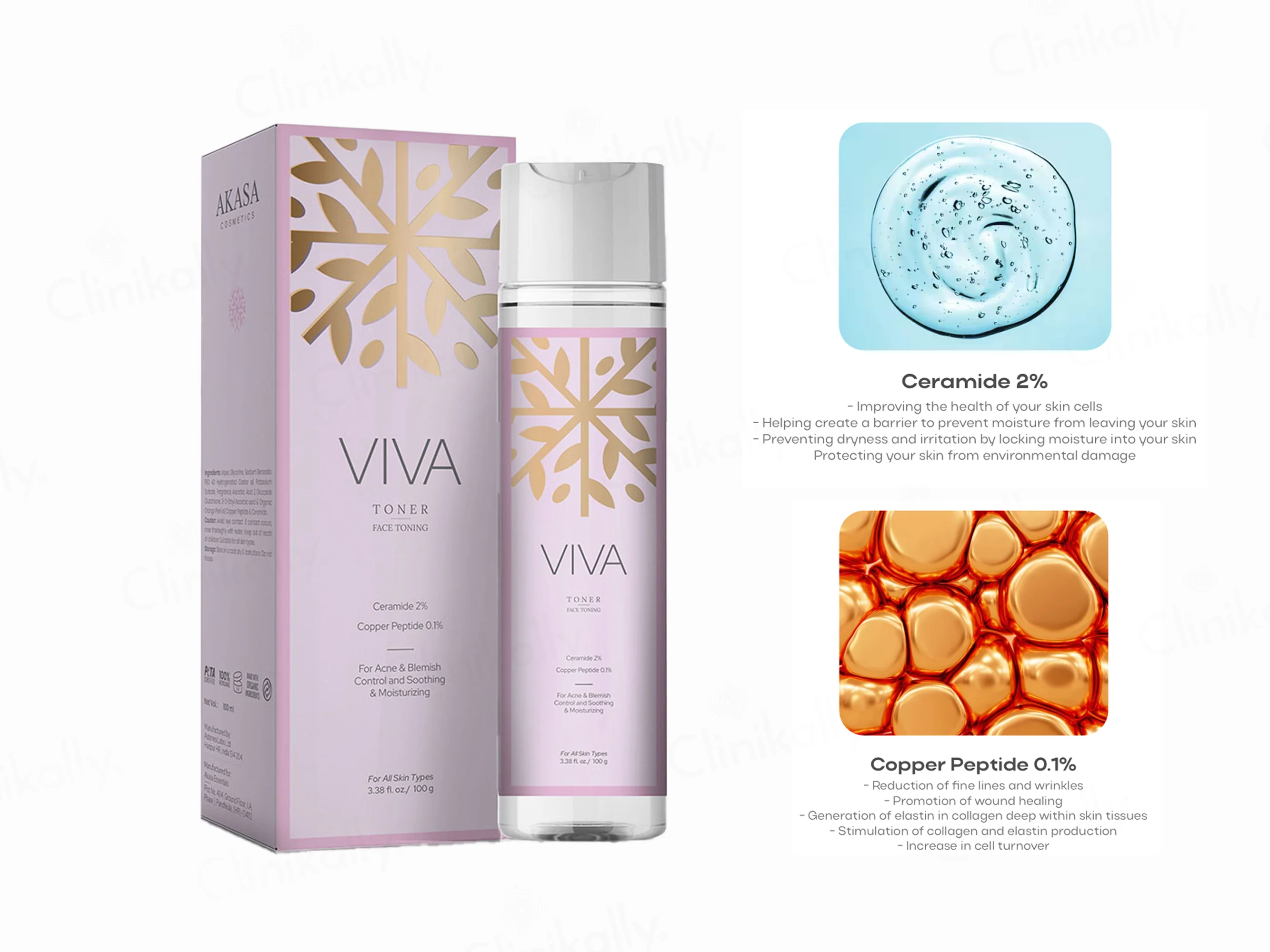 Akasa Cosmetics Viva Soothing & Moisturizing Face Toner - Image 3