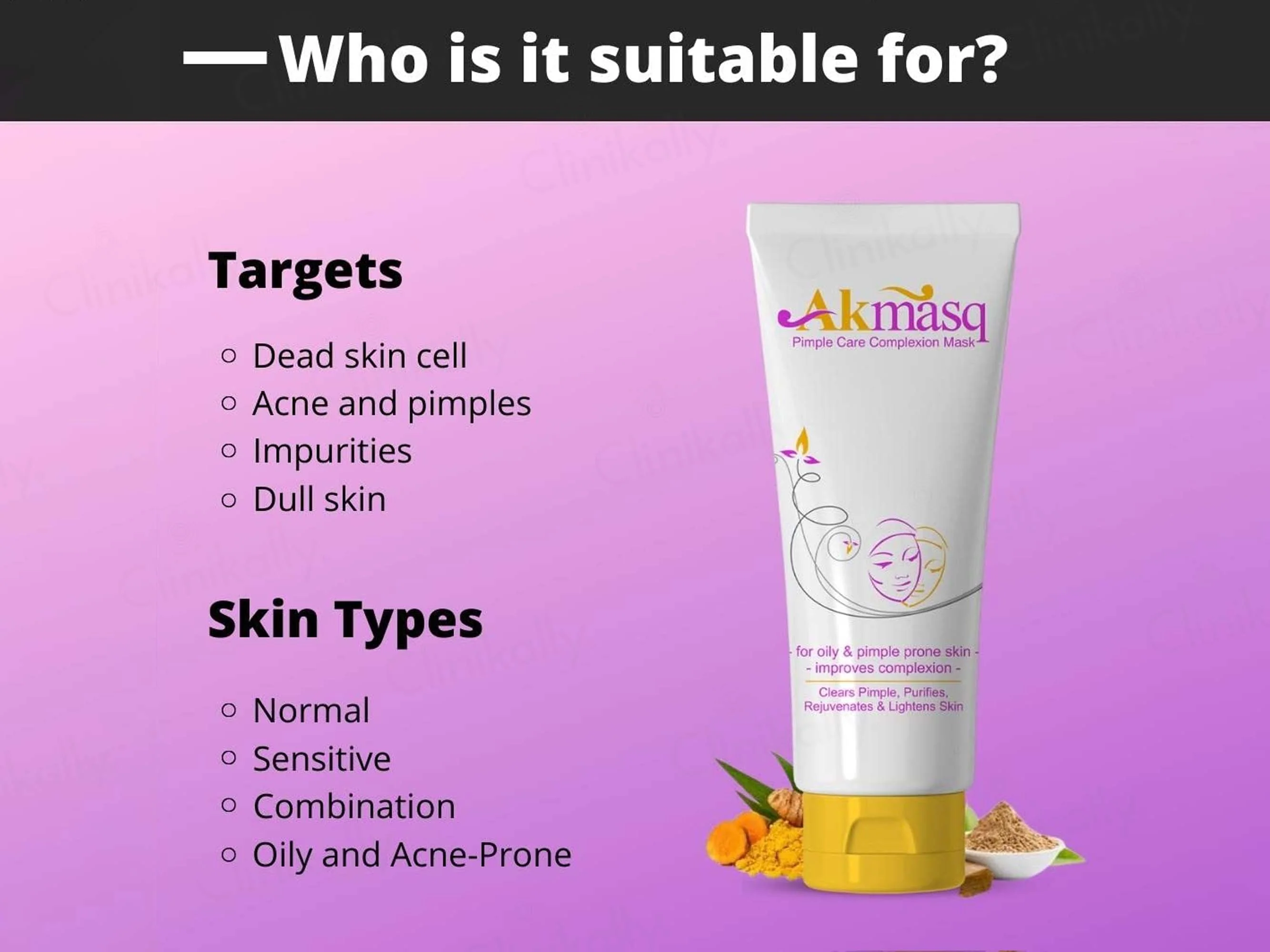 Akmasq Pimple Care Complexion Mask - Image 3