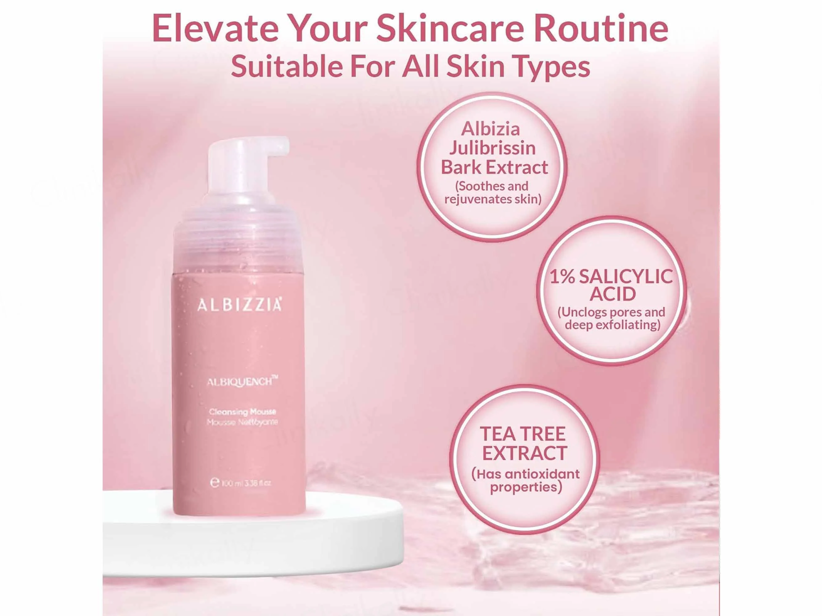 Albizzia Albiquench Cleansing Mousse - Image 3