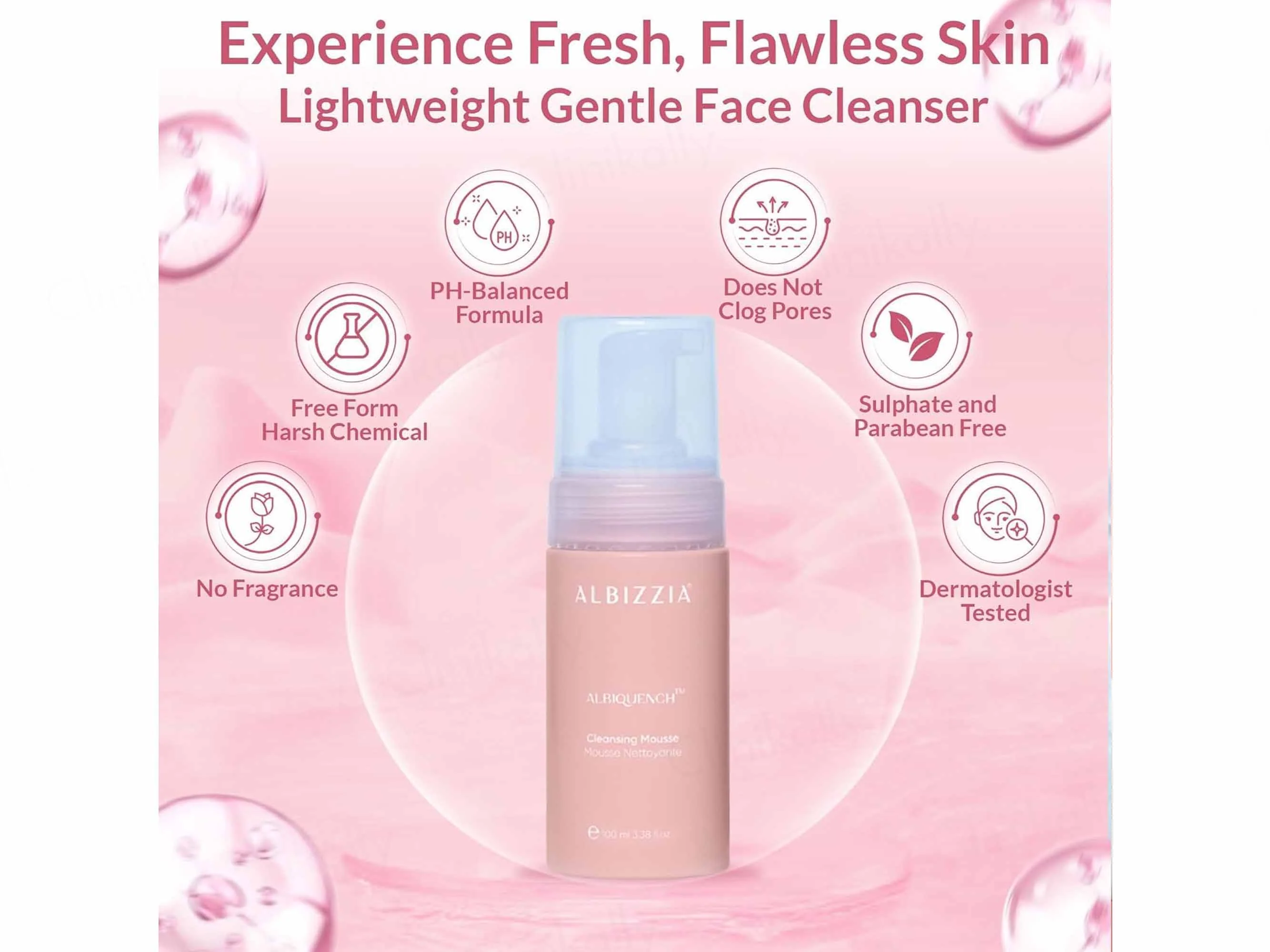 Albizzia Albiquench Cleansing Mousse - Image 4