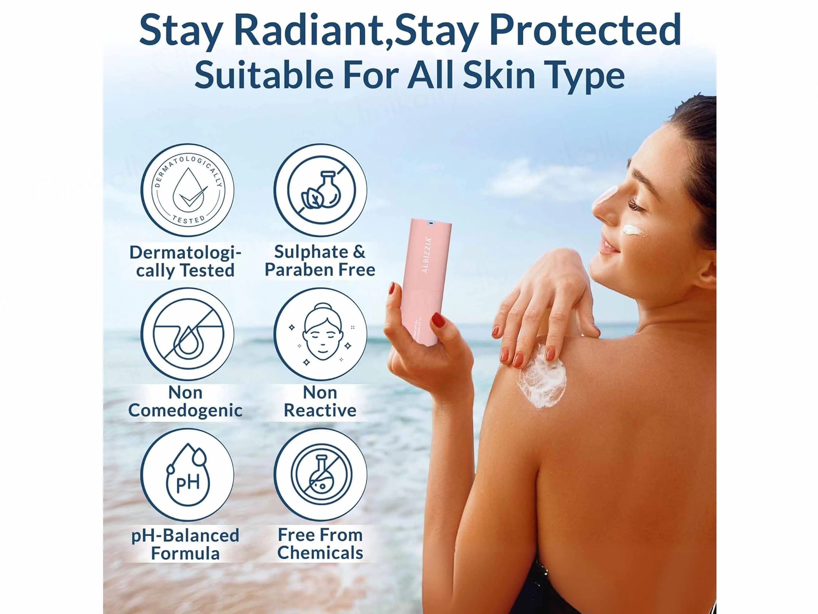Albizzia Albiquench Sun Cream SPF 50+ - Image 6