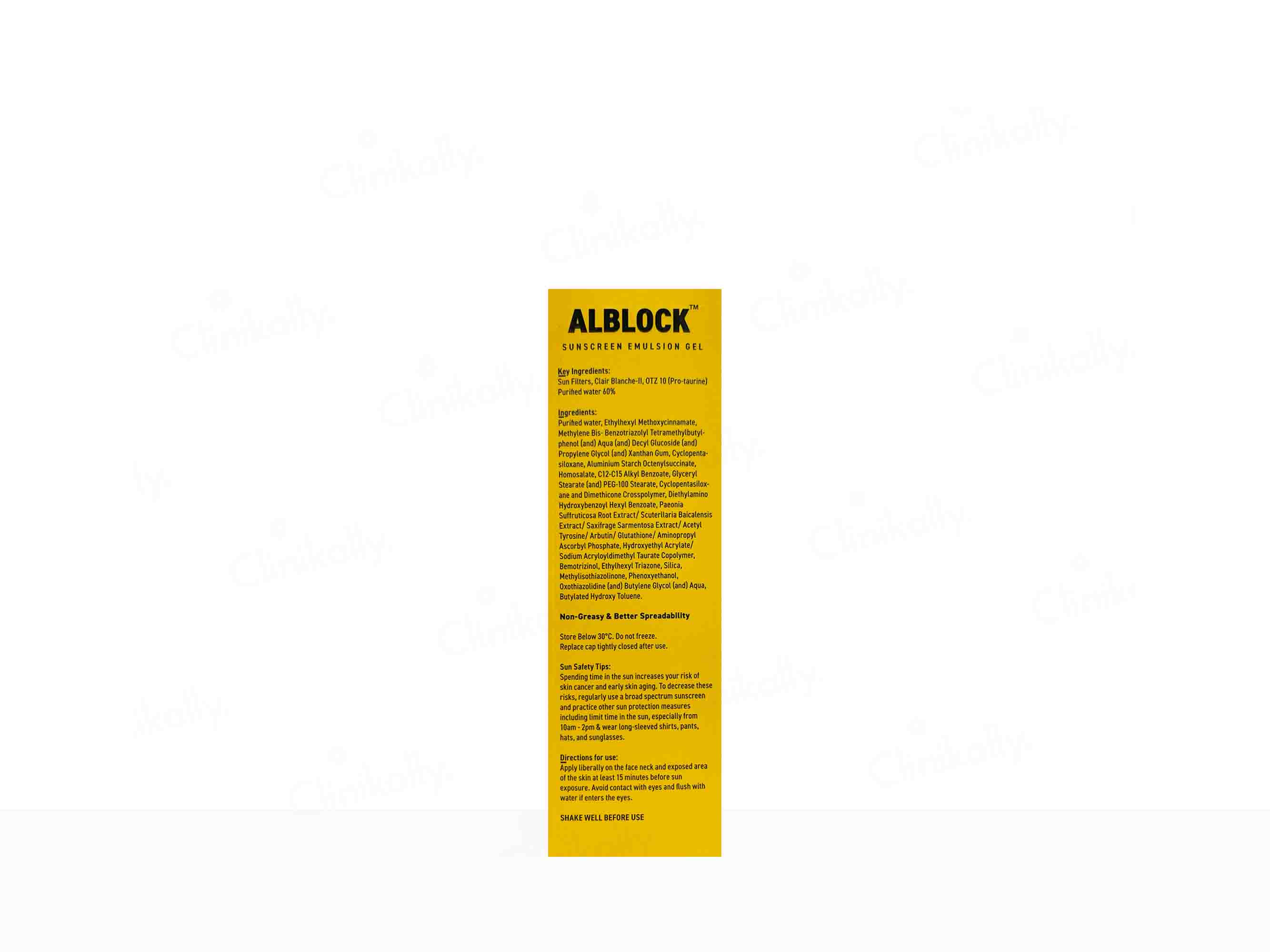 Alblock Sunscreen Emulsion Gel SPF 50+ PA+++ - Image 5