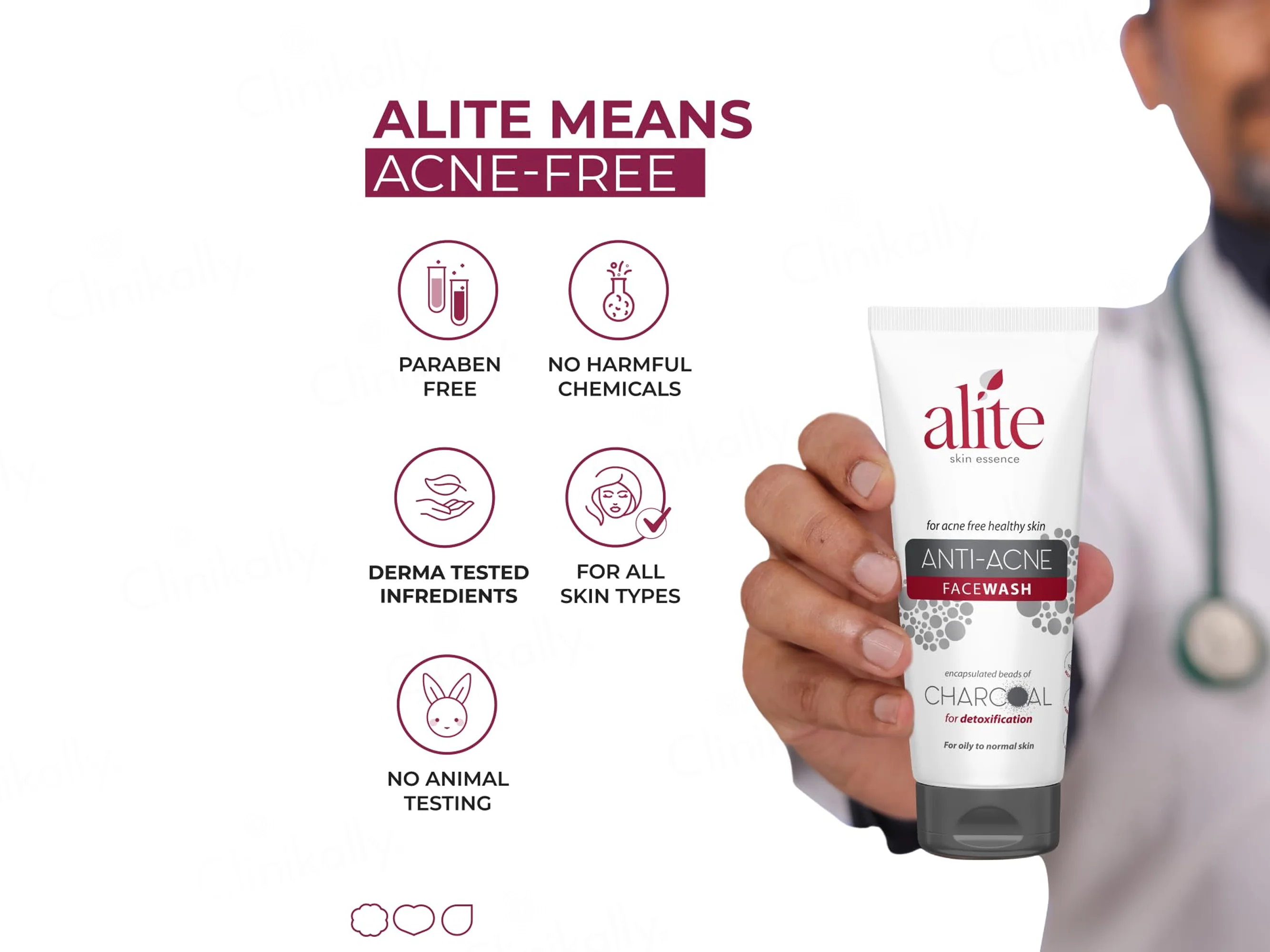 Alite Anti-Acne Charcoal Face Wash - Image 7