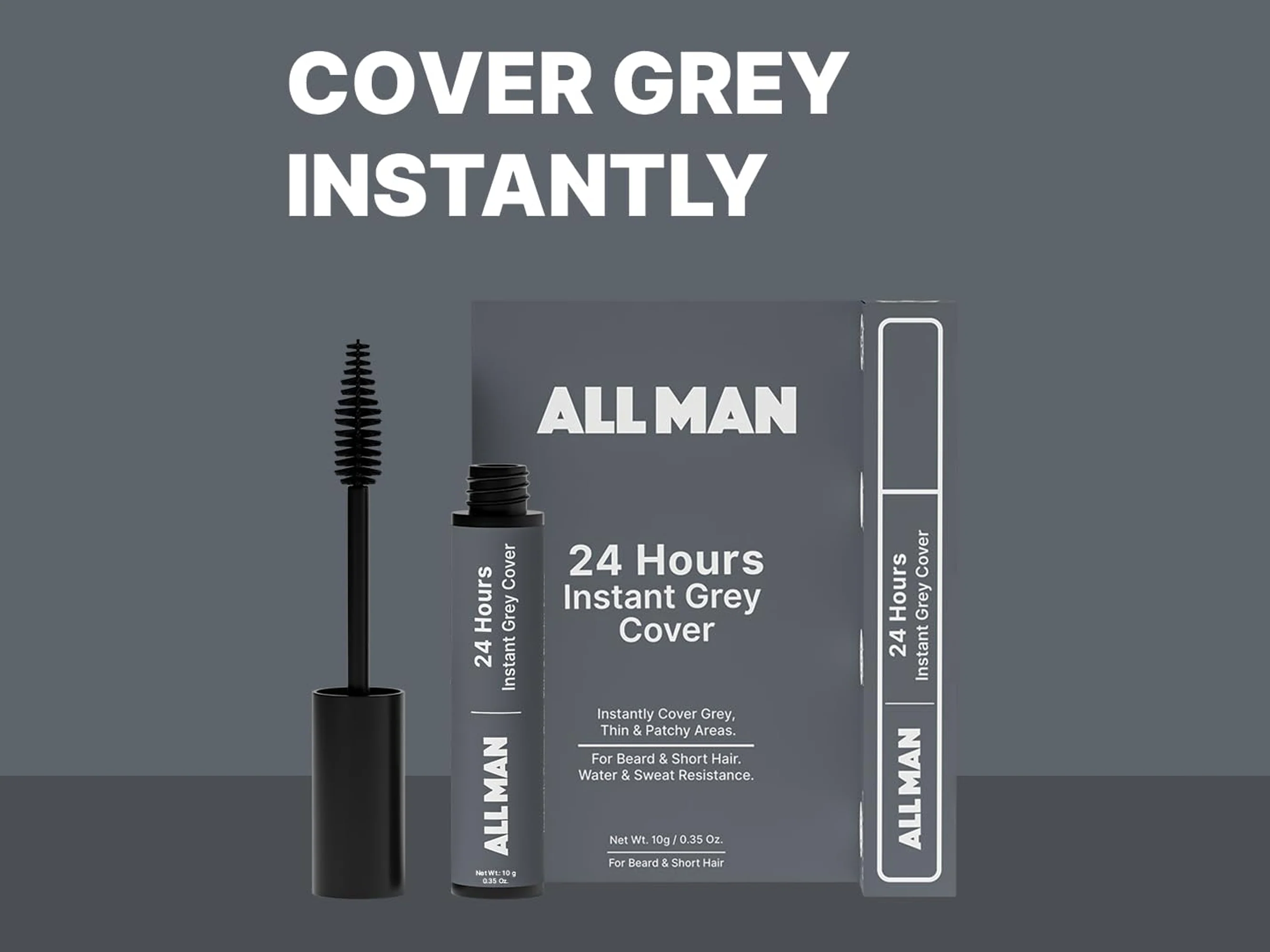 ALL MAN 24 Hours Instant Grey Cover - Black Colour - Image 3