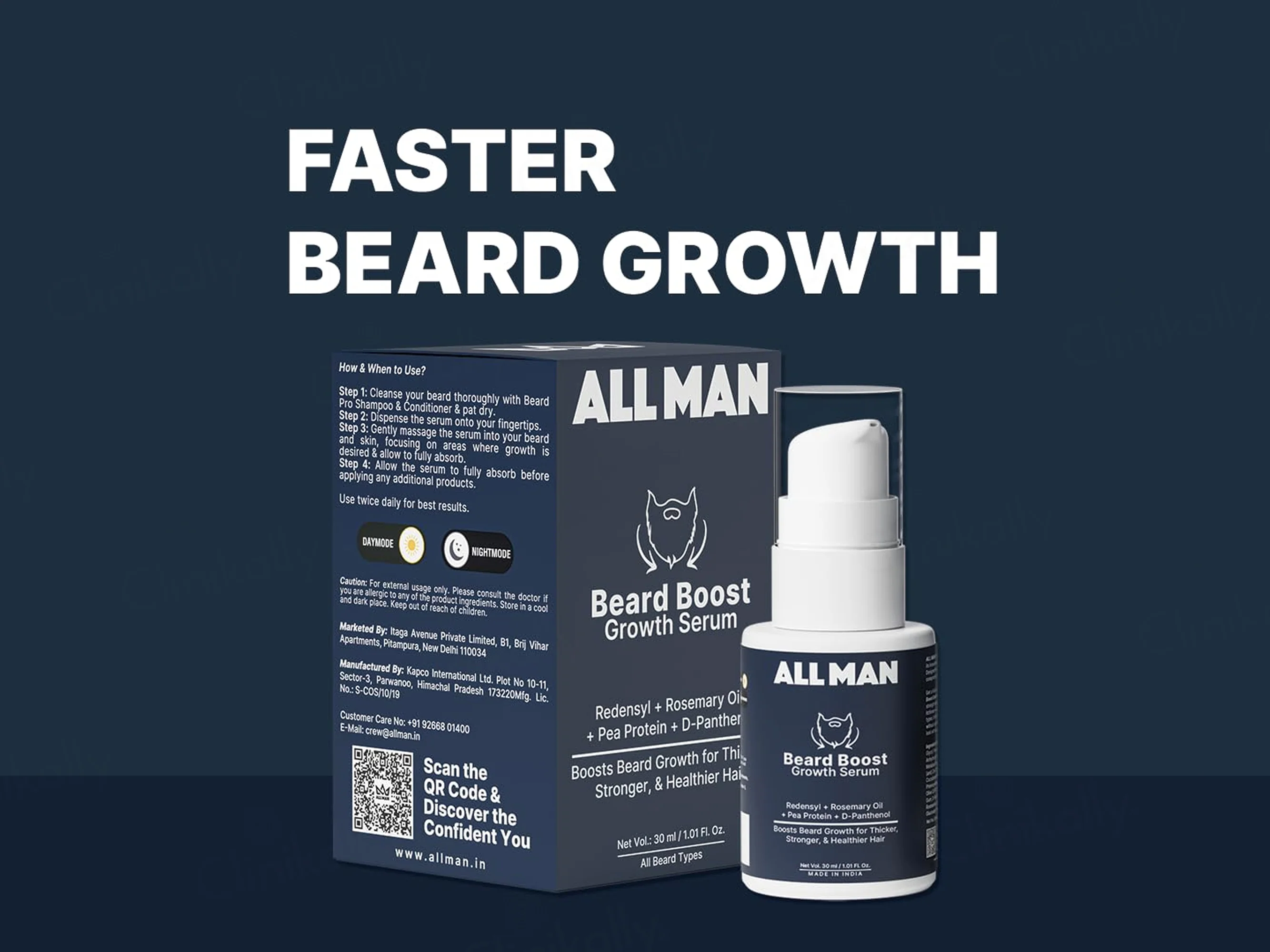 ALL MAN Beard Boost Growth Serum - Image 3