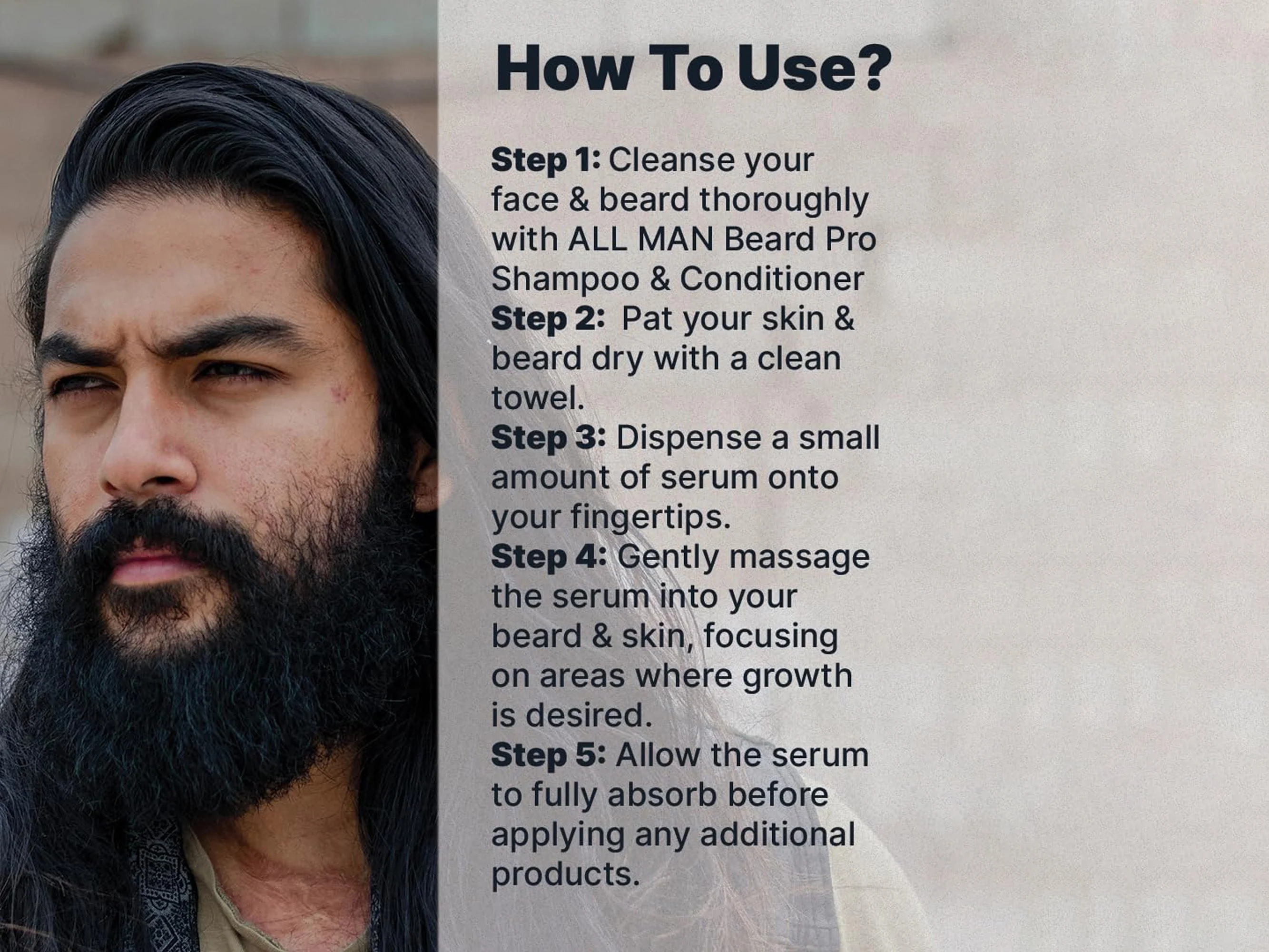 ALL MAN Beard Boost Growth Serum - Image 6