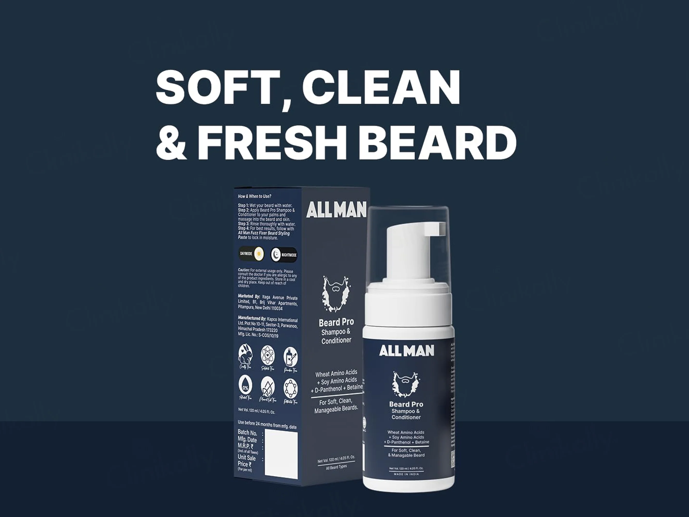 ALL MAN Beard Pro Shampoo & Conditioner - Image 3