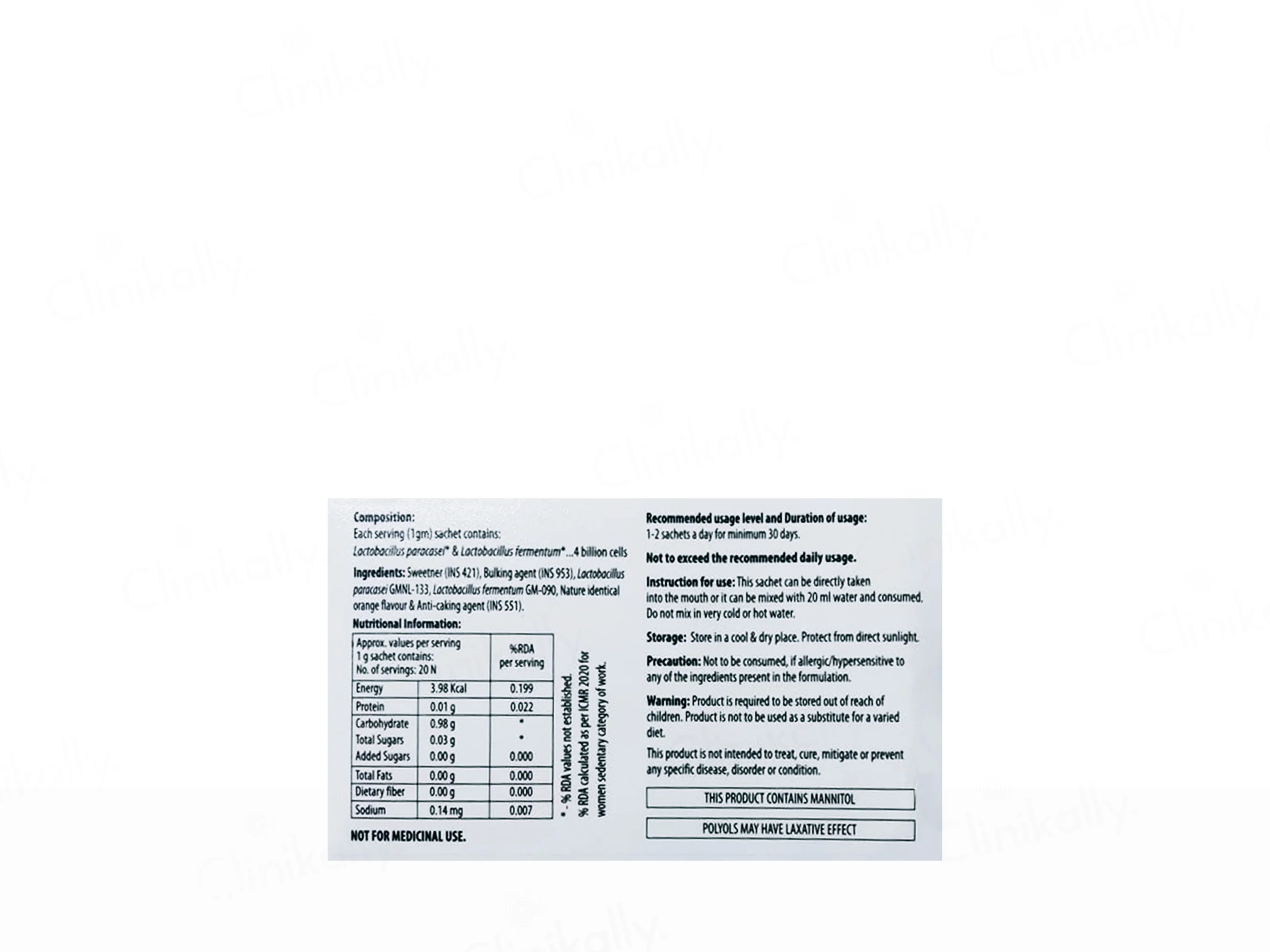 Allerbio Anti Allergic Probiotic Sachet - Image 2