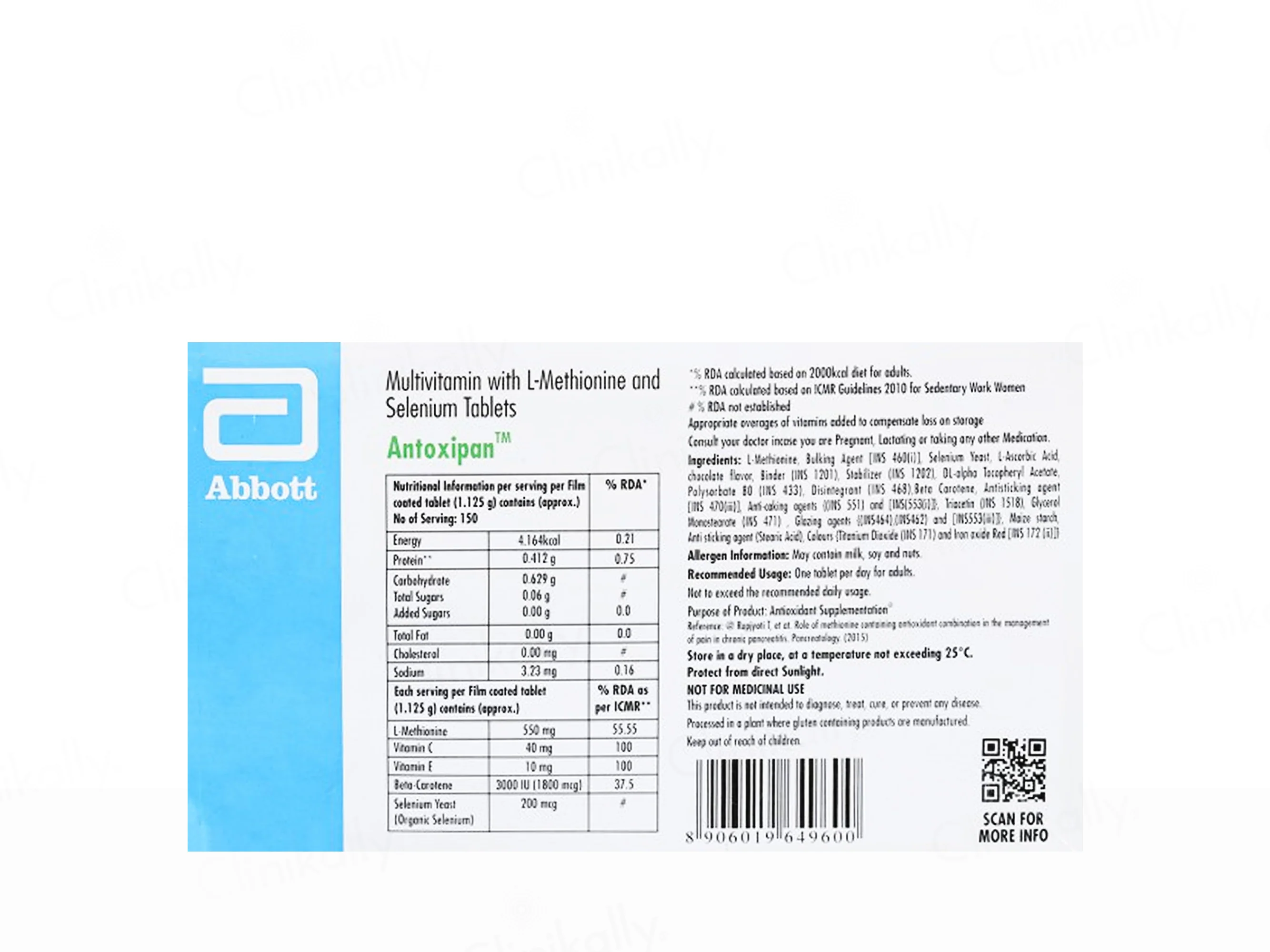 Antoxipan Nutraceutical Tablet - Image 2