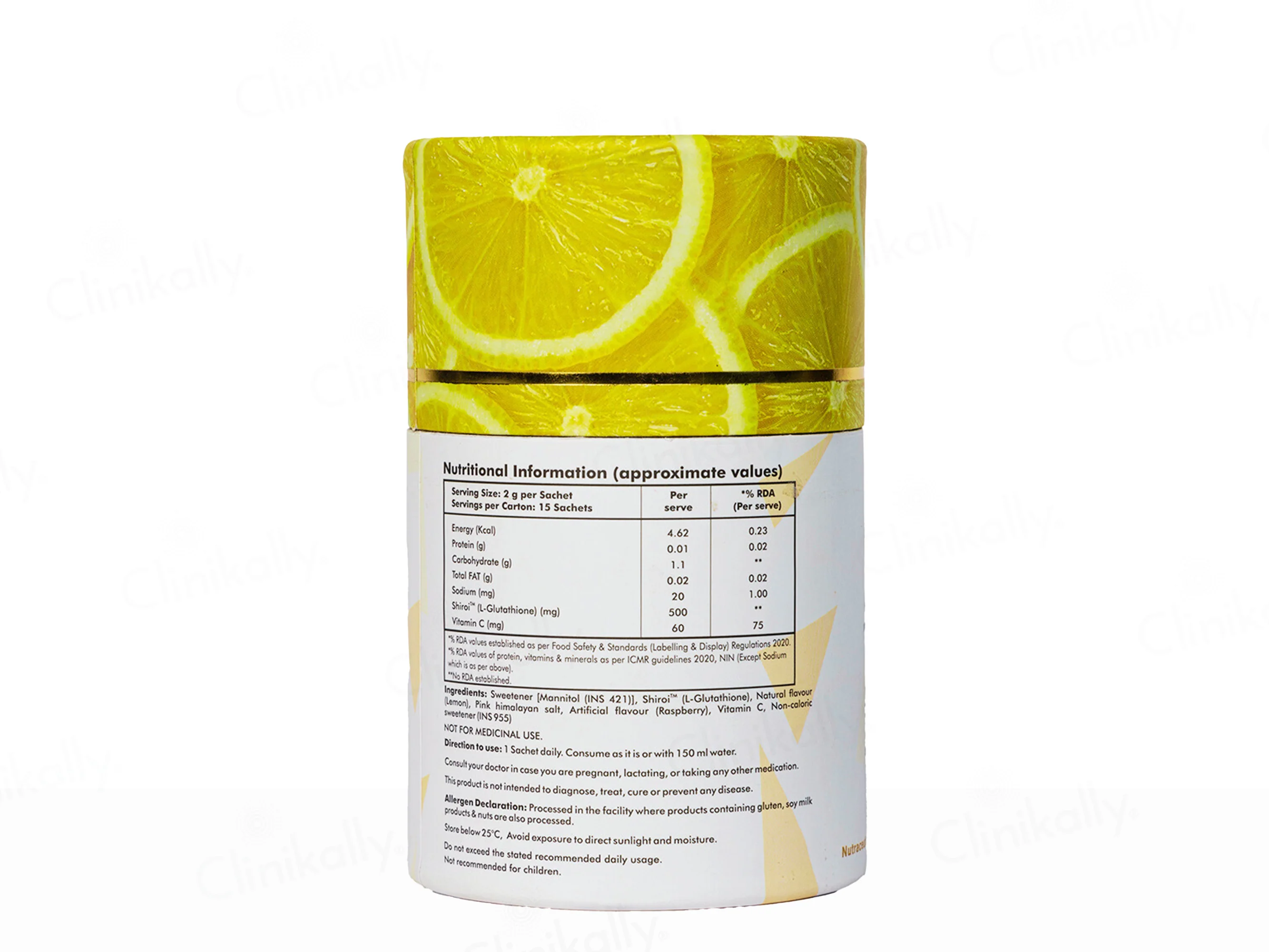 Anvika Gluta Glow Mouth Dissolving Nutraceutical Powder - Lemon Flavour - Image 5