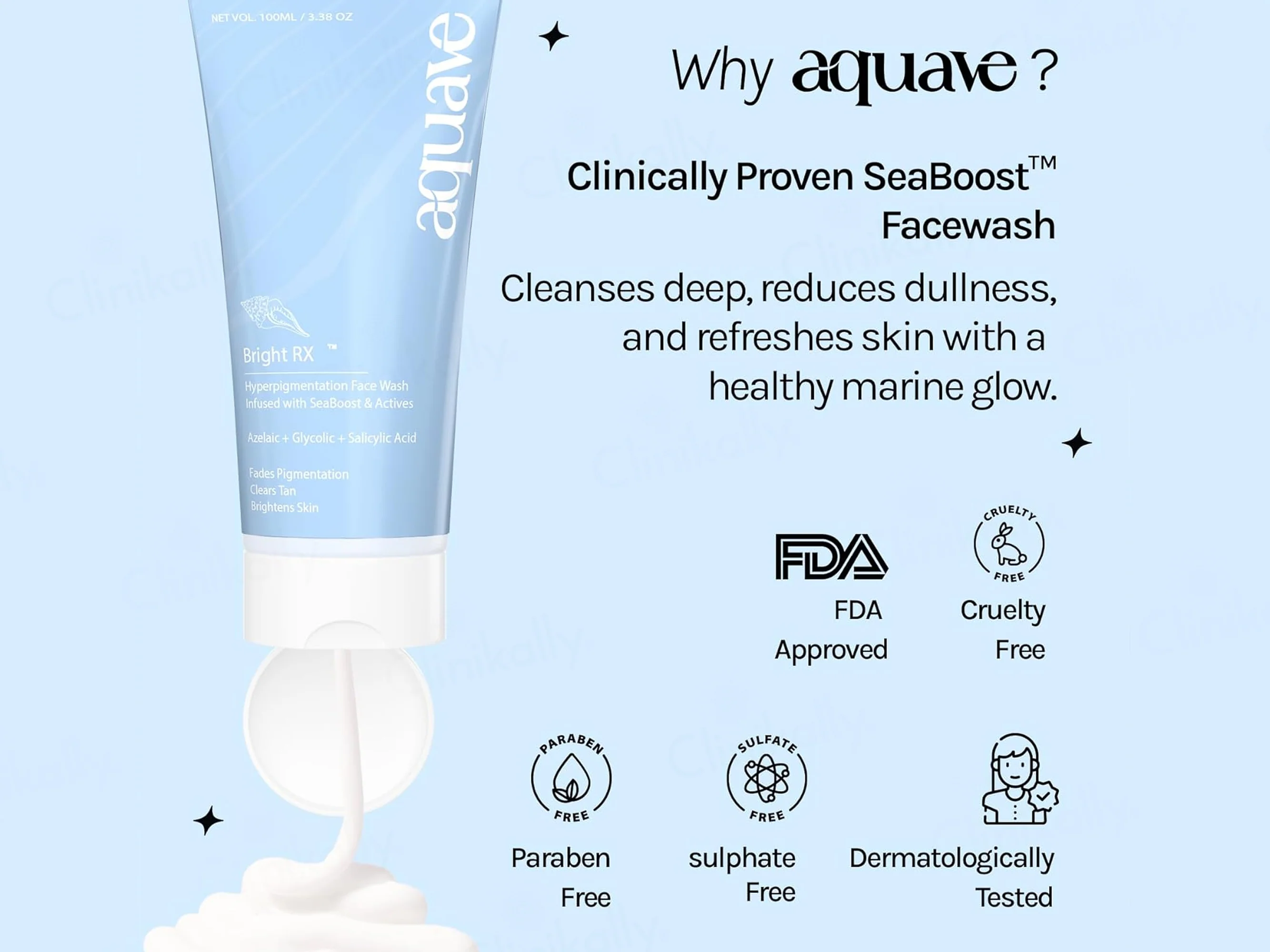 Aquave Bright RX Hyperpigmentation Facewash - Image 3