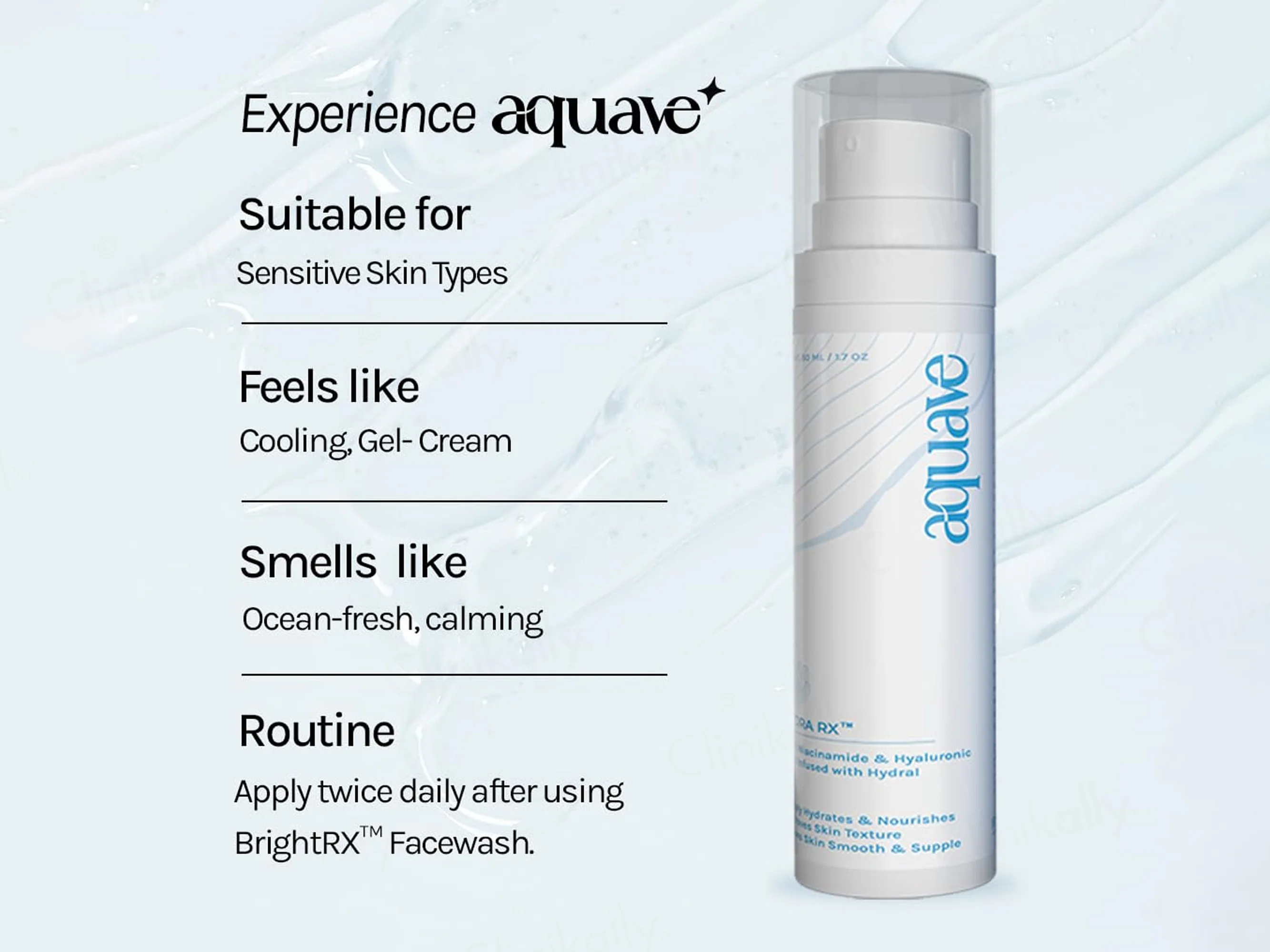 Aquave Hydra RX Face Gel Cream Moisturizer - Image 4