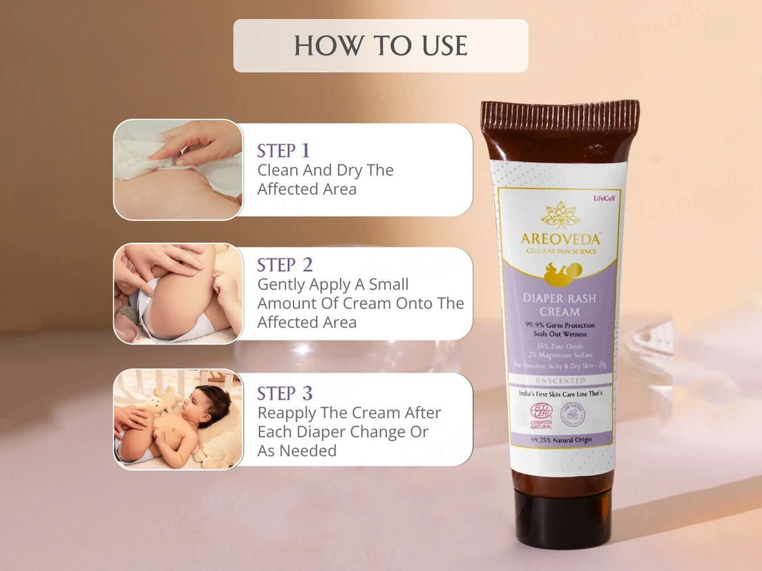 Areoveda Baby Diaper Rash Cream - Image 4