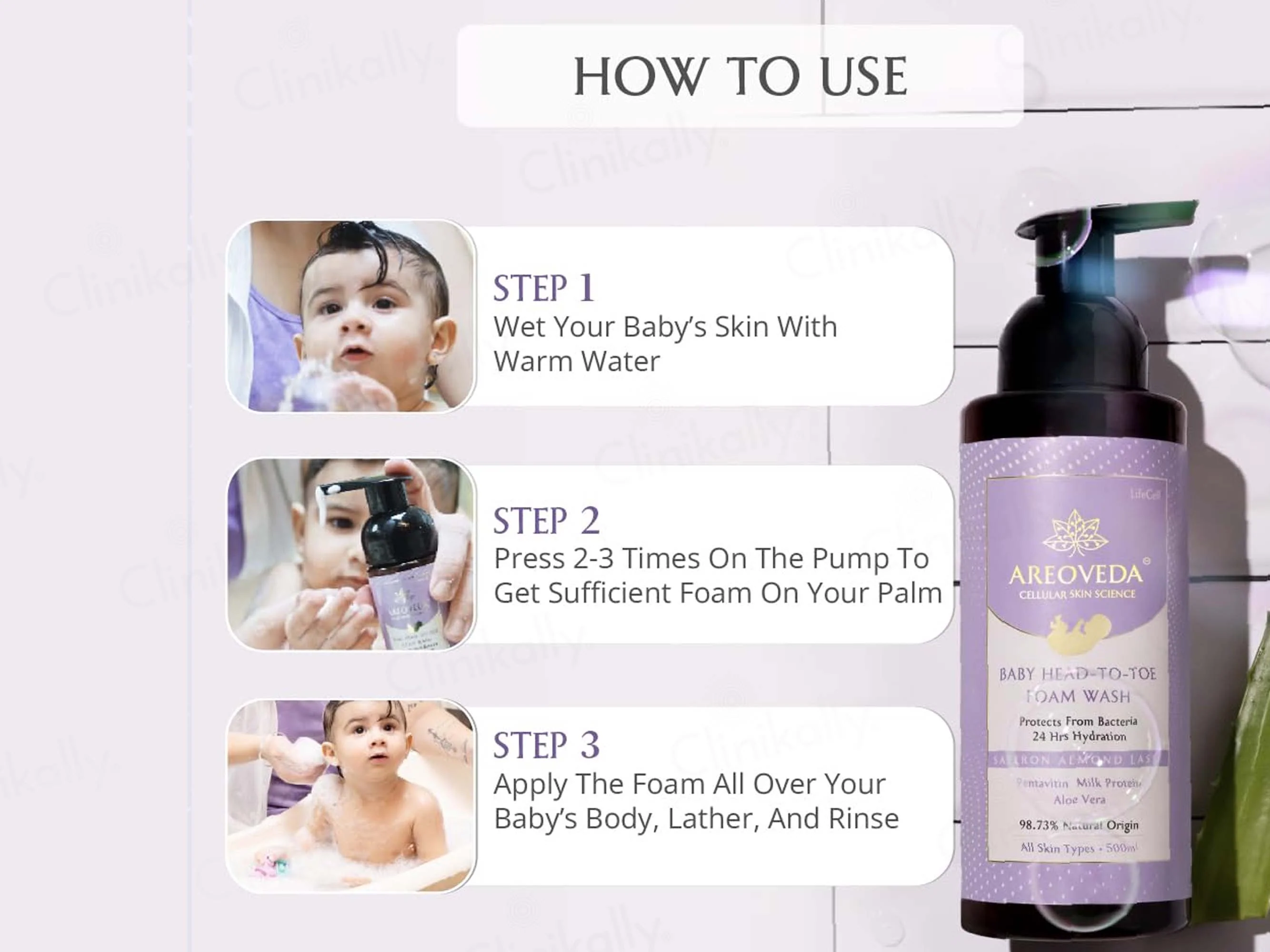 Areoveda Baby Head-To-Toe Foam Wash - Image 5