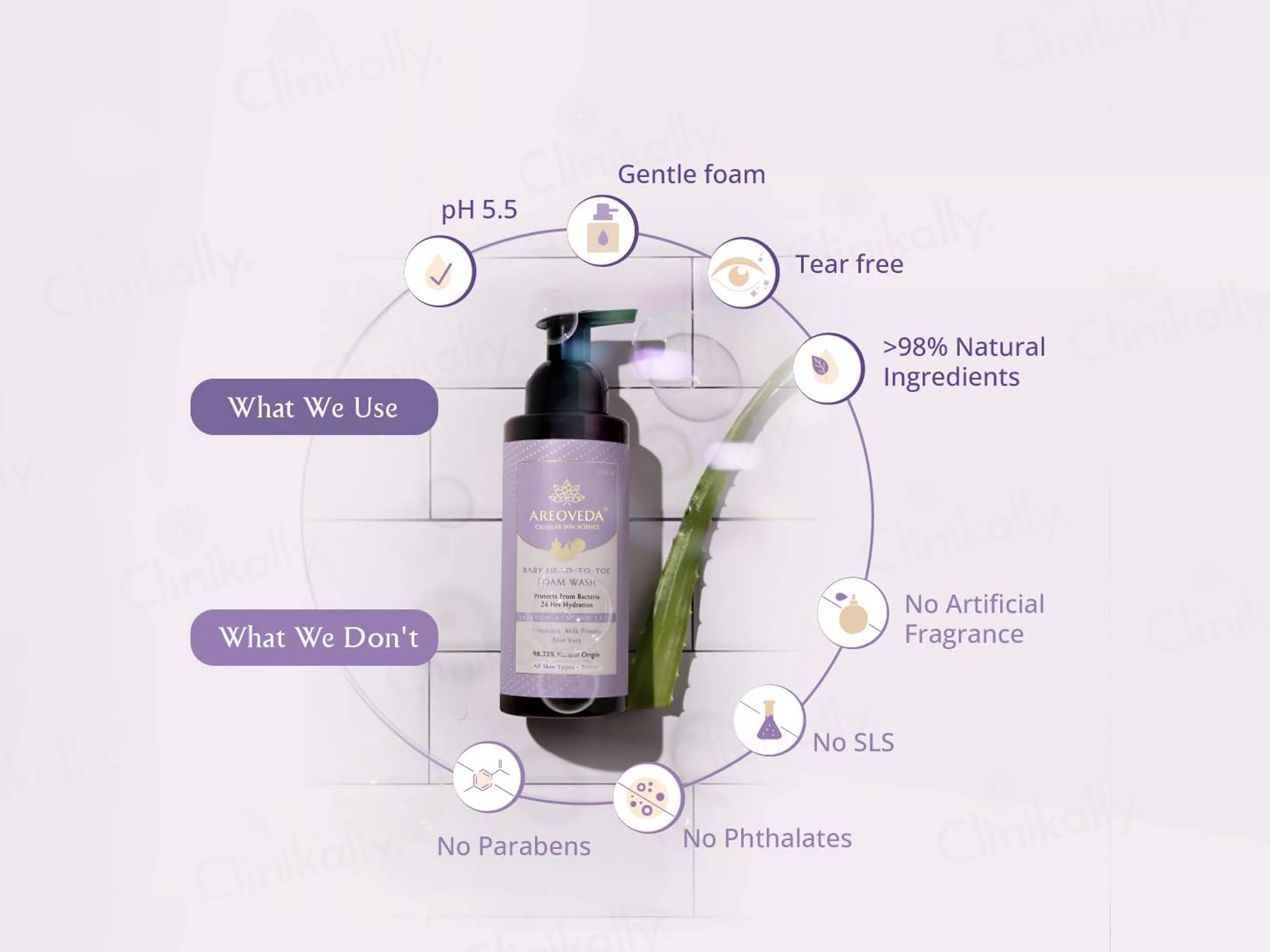 Areoveda Baby Head-To-Toe Foam Wash - Image 6