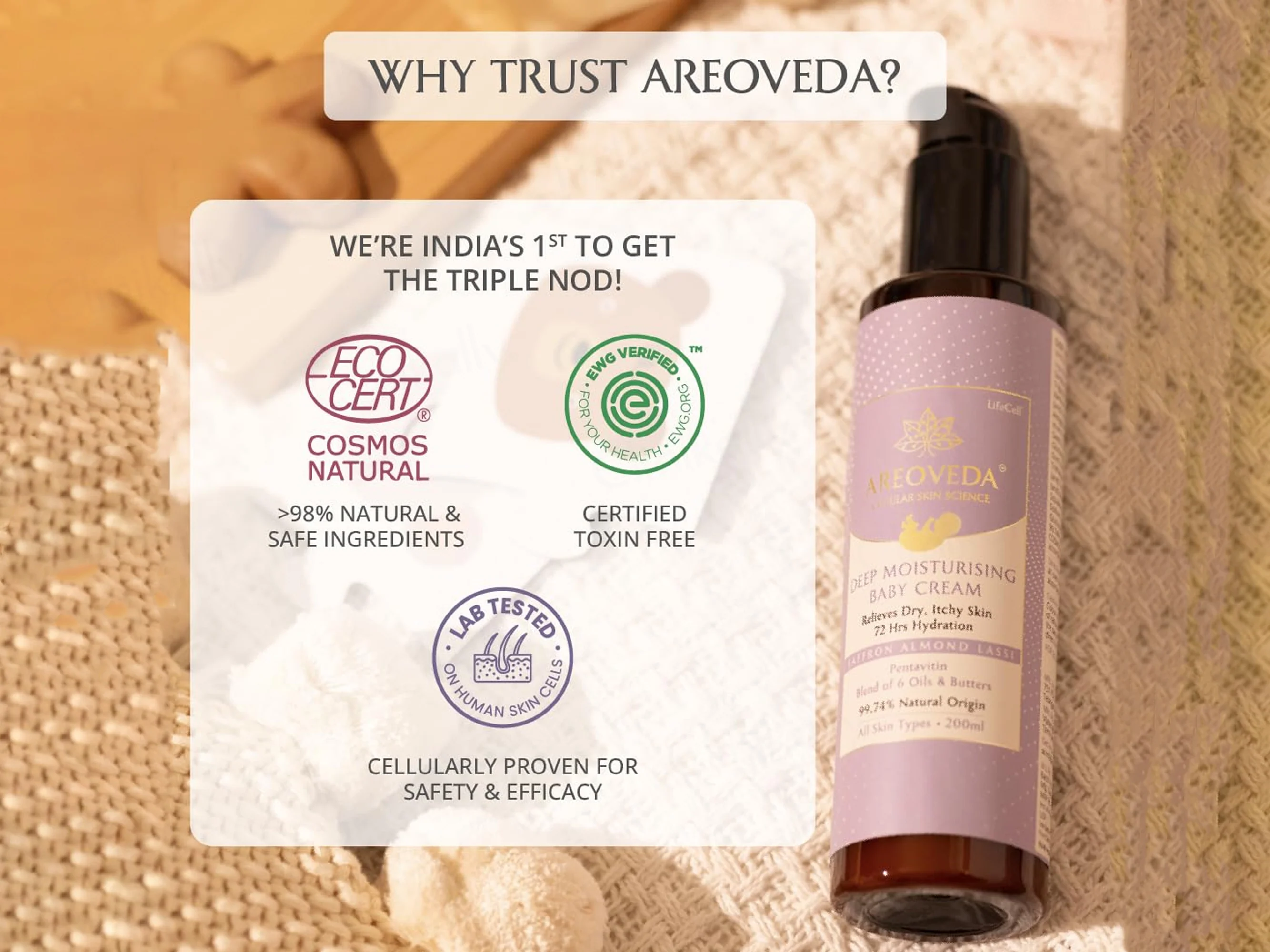 Areoveda Deep Moisturising Baby Cream - Image 8