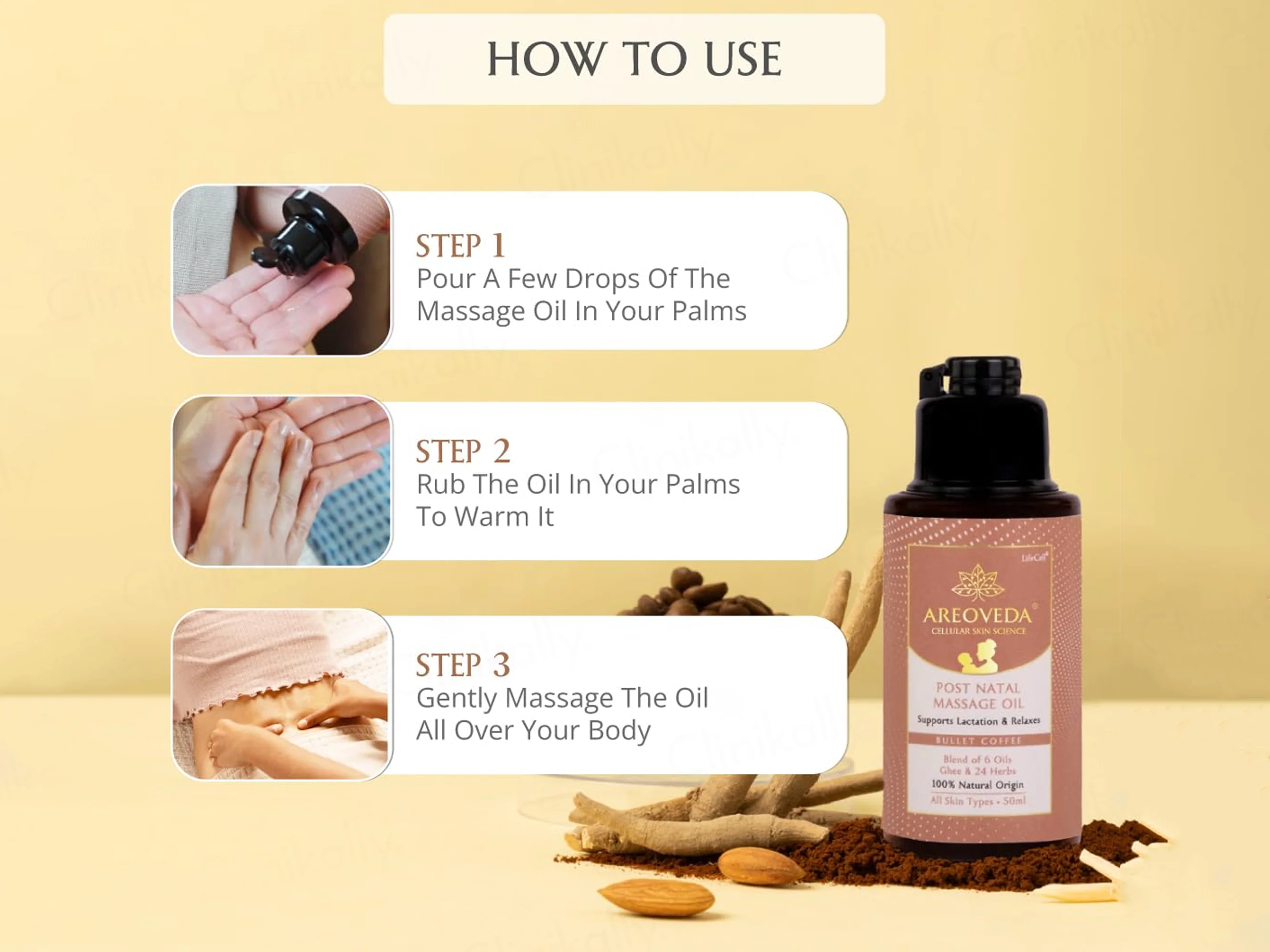 Areoveda Post Natal Massage Oil - Image 5