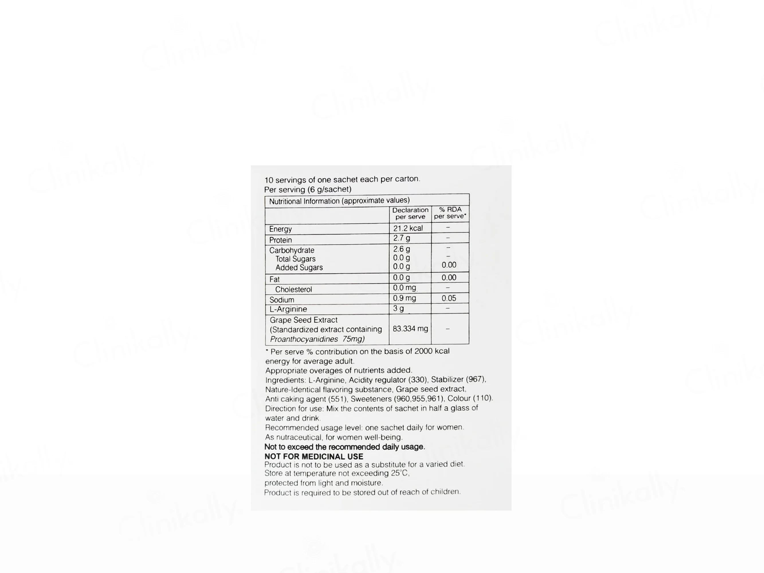 Argiprime Nutraceutical Sugar Free Granules For Women - Orange Flavour - Image 2
