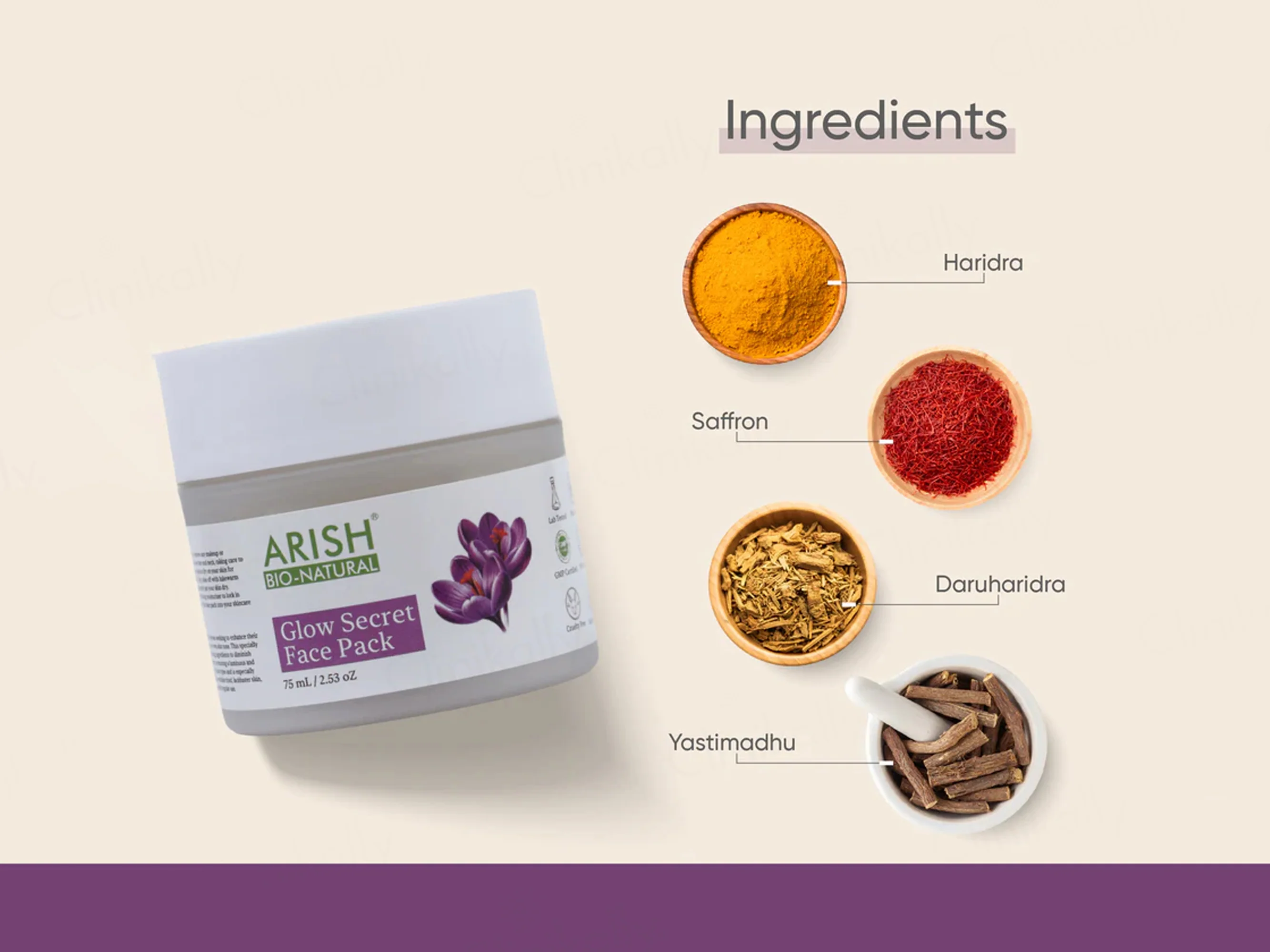Arish Bio-Natural Glow Secret Face Pack - Image 4