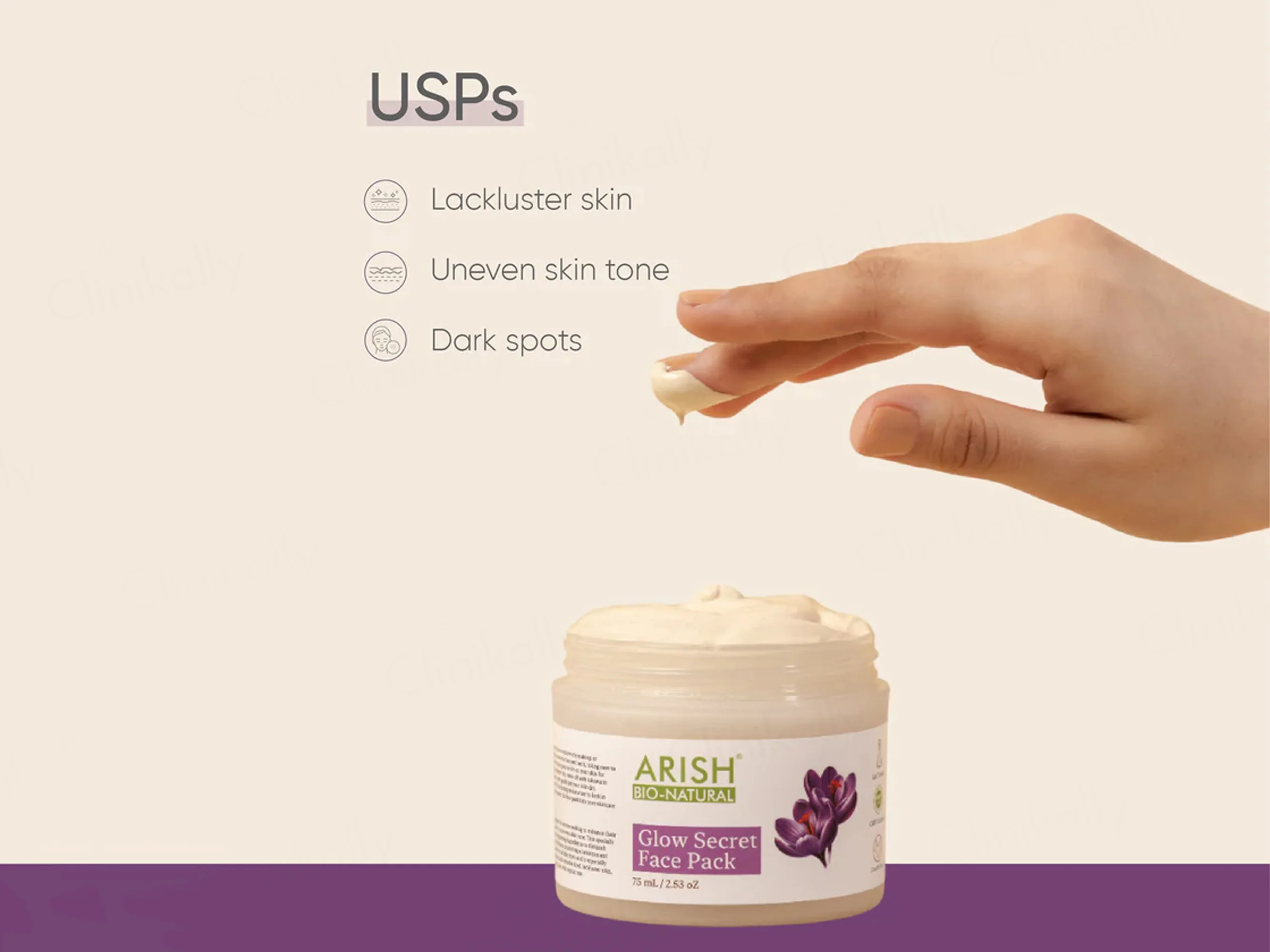 Arish Bio-Natural Glow Secret Face Pack - Image 5