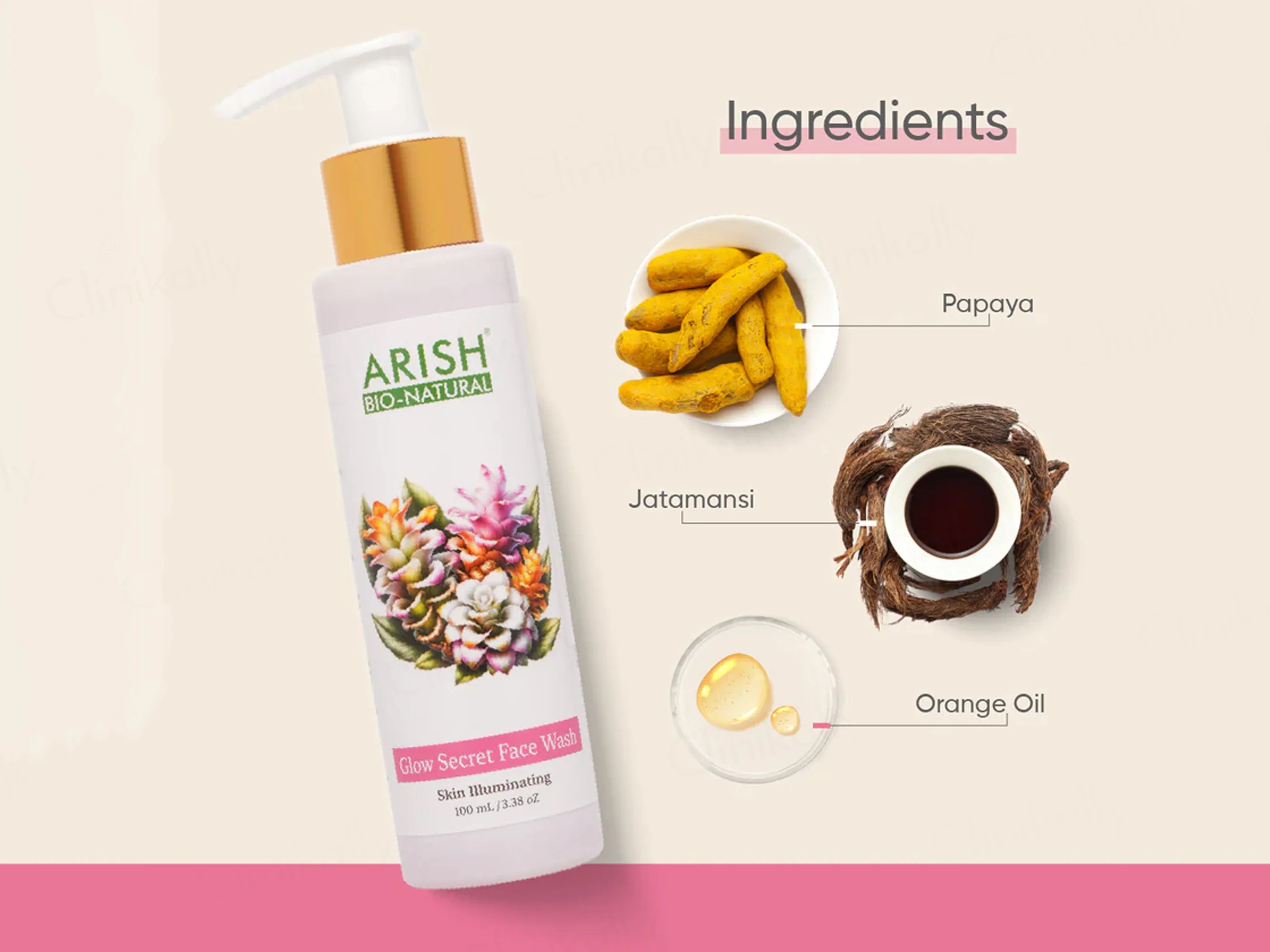 Arish Bio-Natural Glow Secret Skin Illuminating Face Wash - Image 6