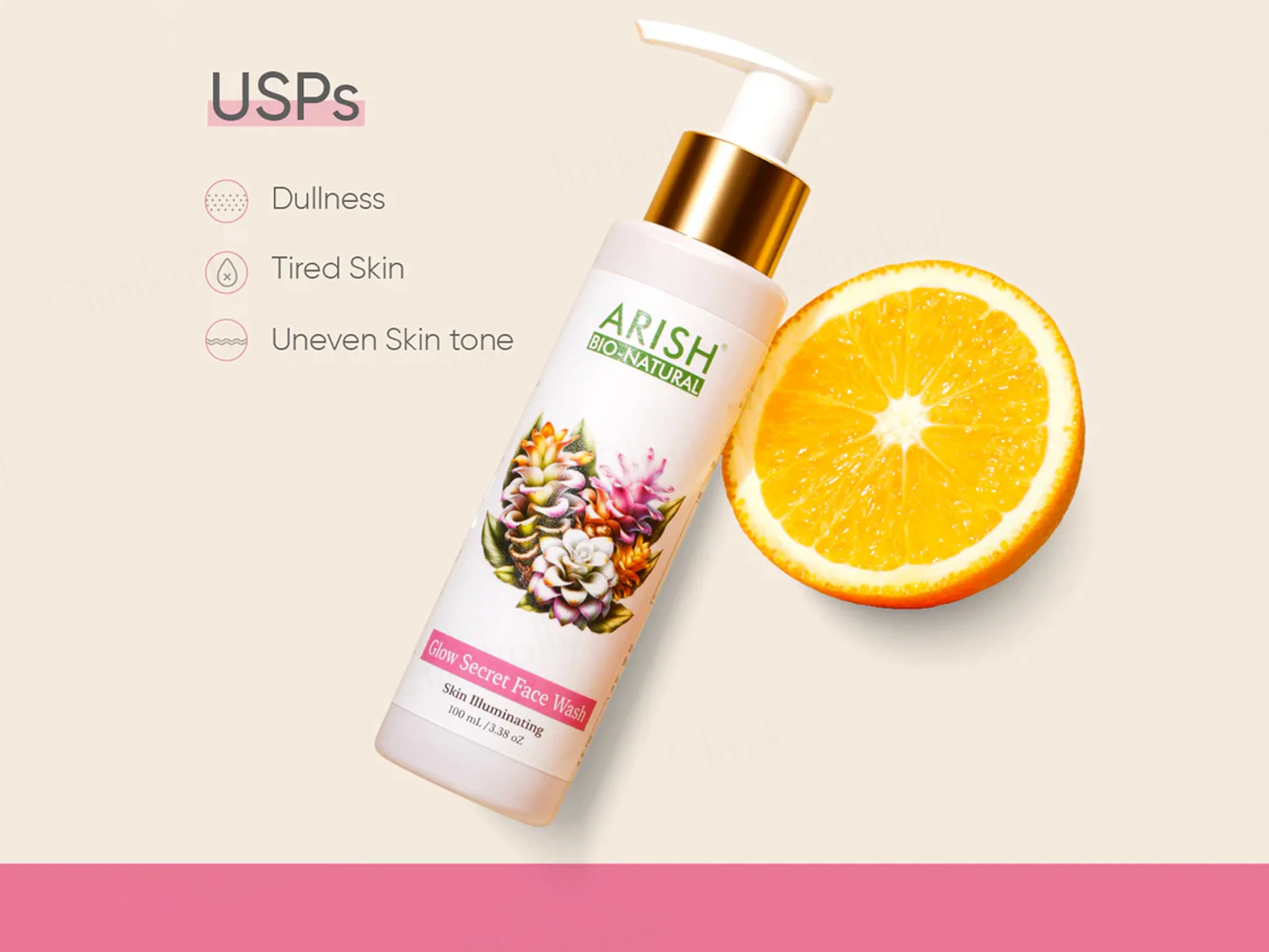 Arish Bio-Natural Glow Secret Skin Illuminating Face Wash - Image 7