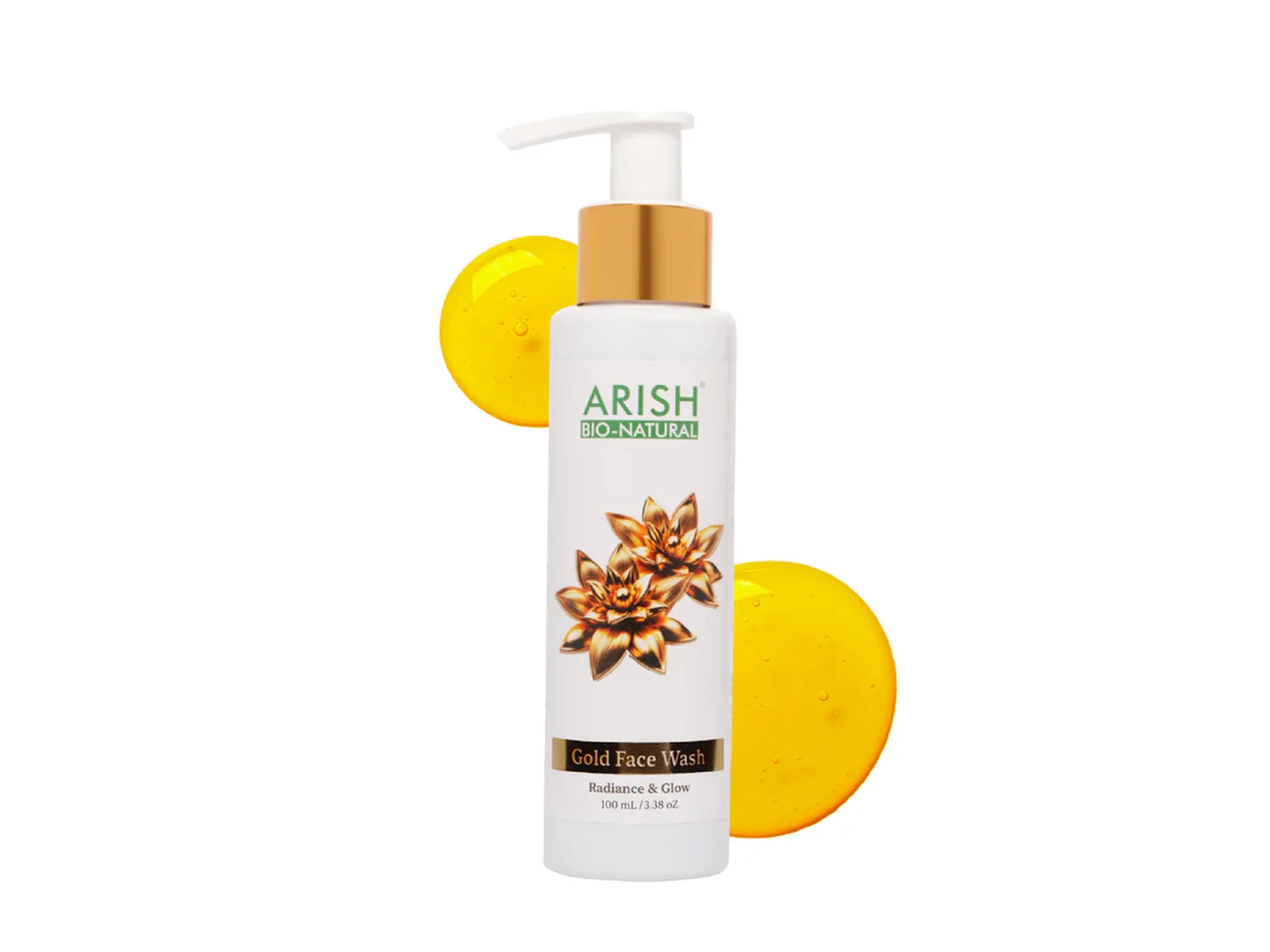 Arish Bio-Natural Gold Radiance & Glow Face Wash - Image 5