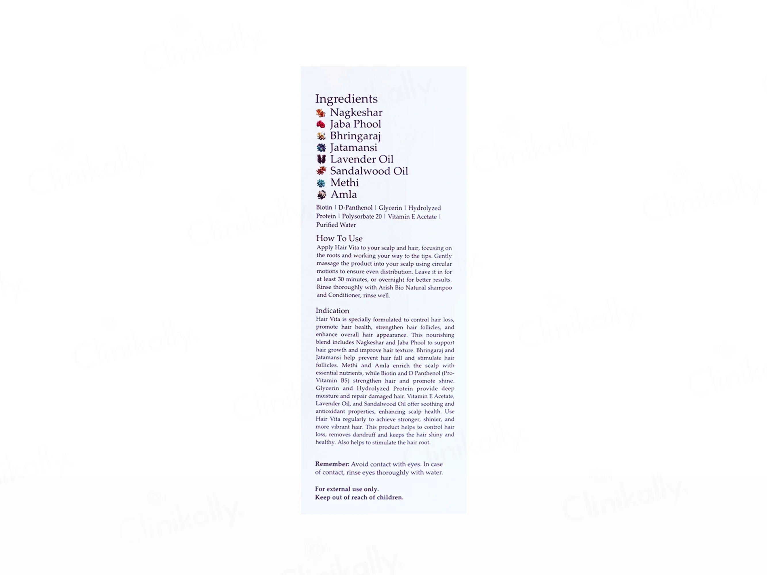 Arish Bio-Natural Hair Vita Hair Loss Control Serum - Image 2