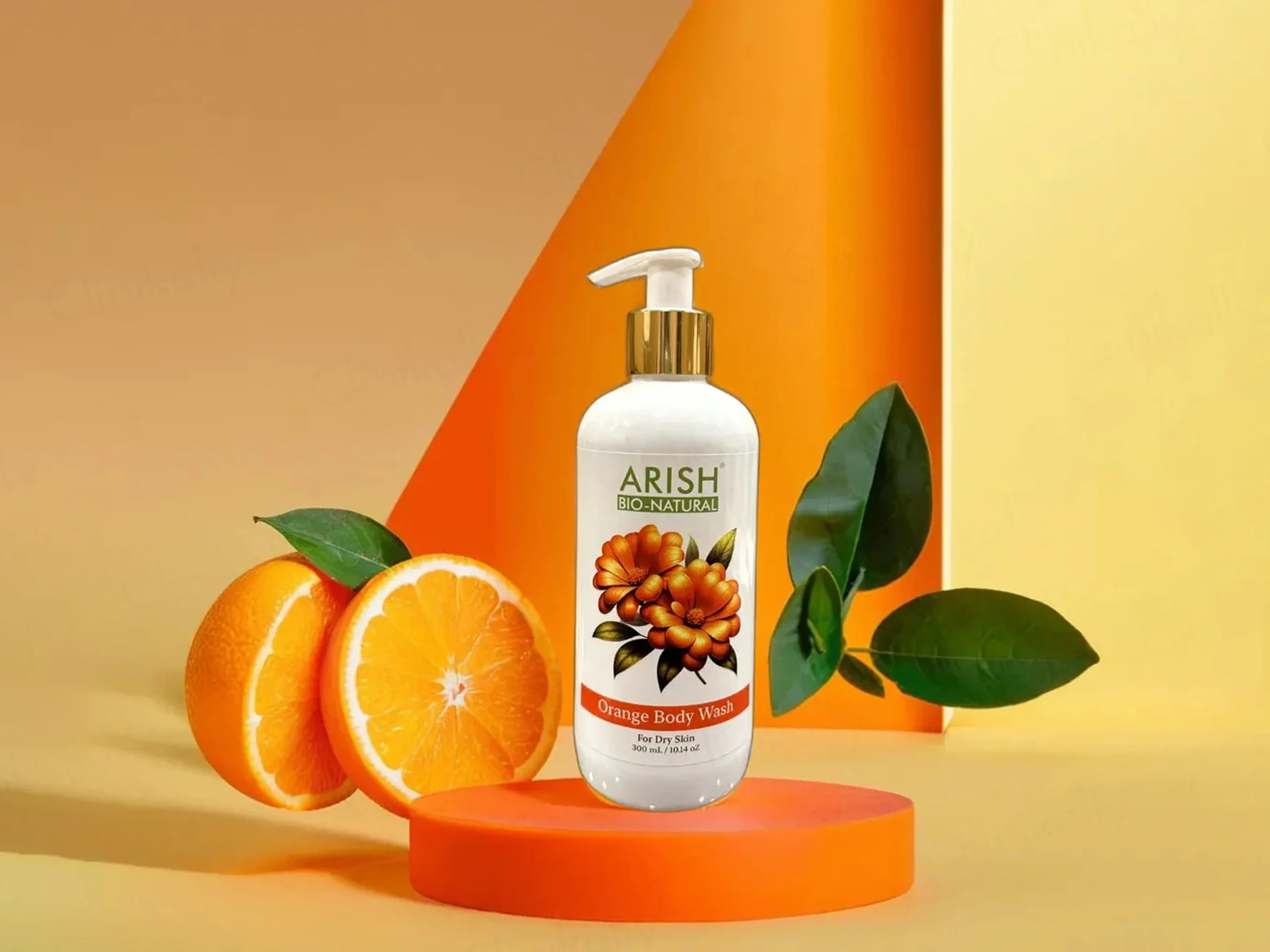 Arish Bio-Natural Orange Body Wash For Dry Skin - Image 2