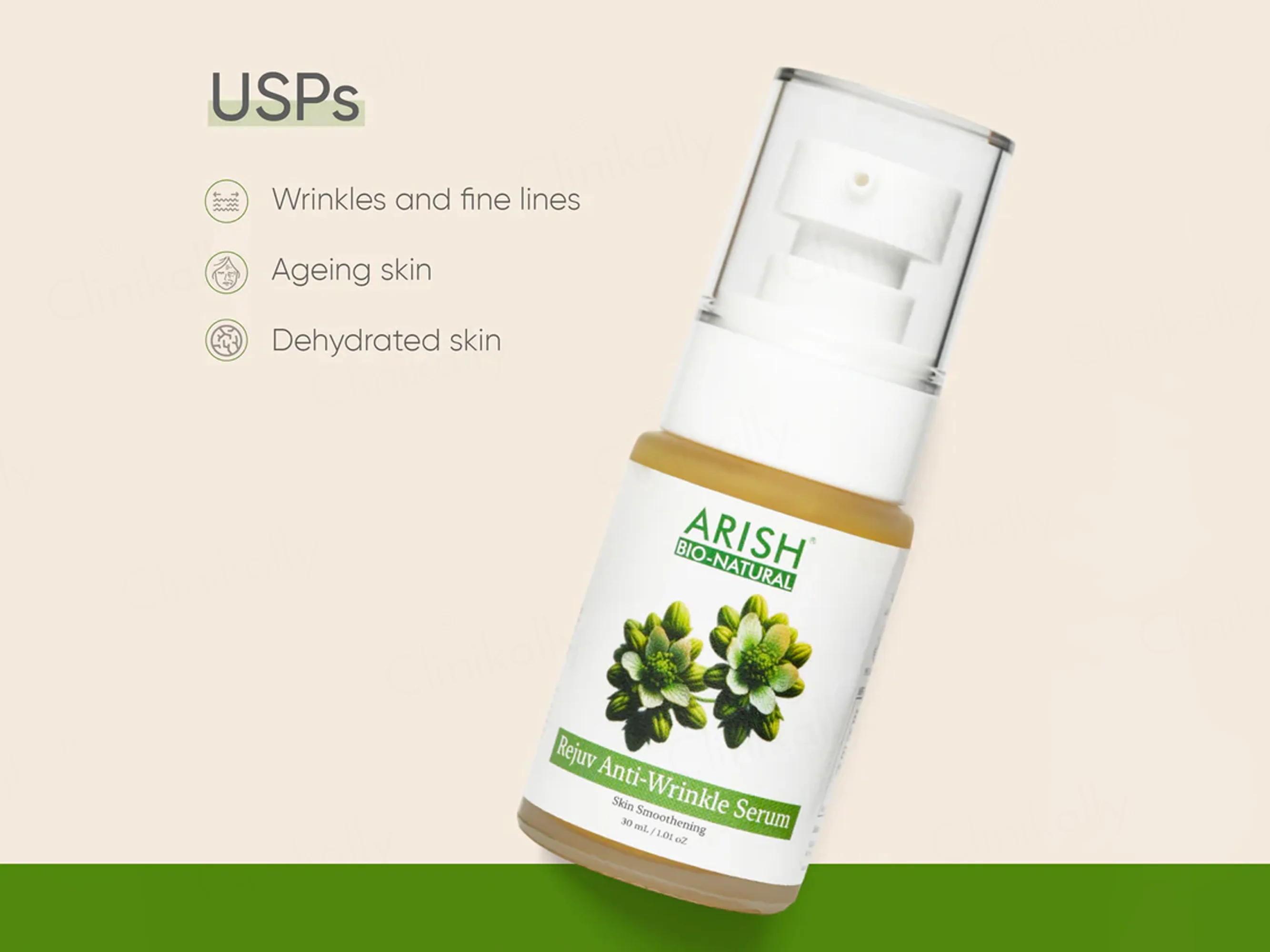 Arish Bio-Natural Rejuv Anti-Wrinkle Skin Smoothening Serum - Image 4