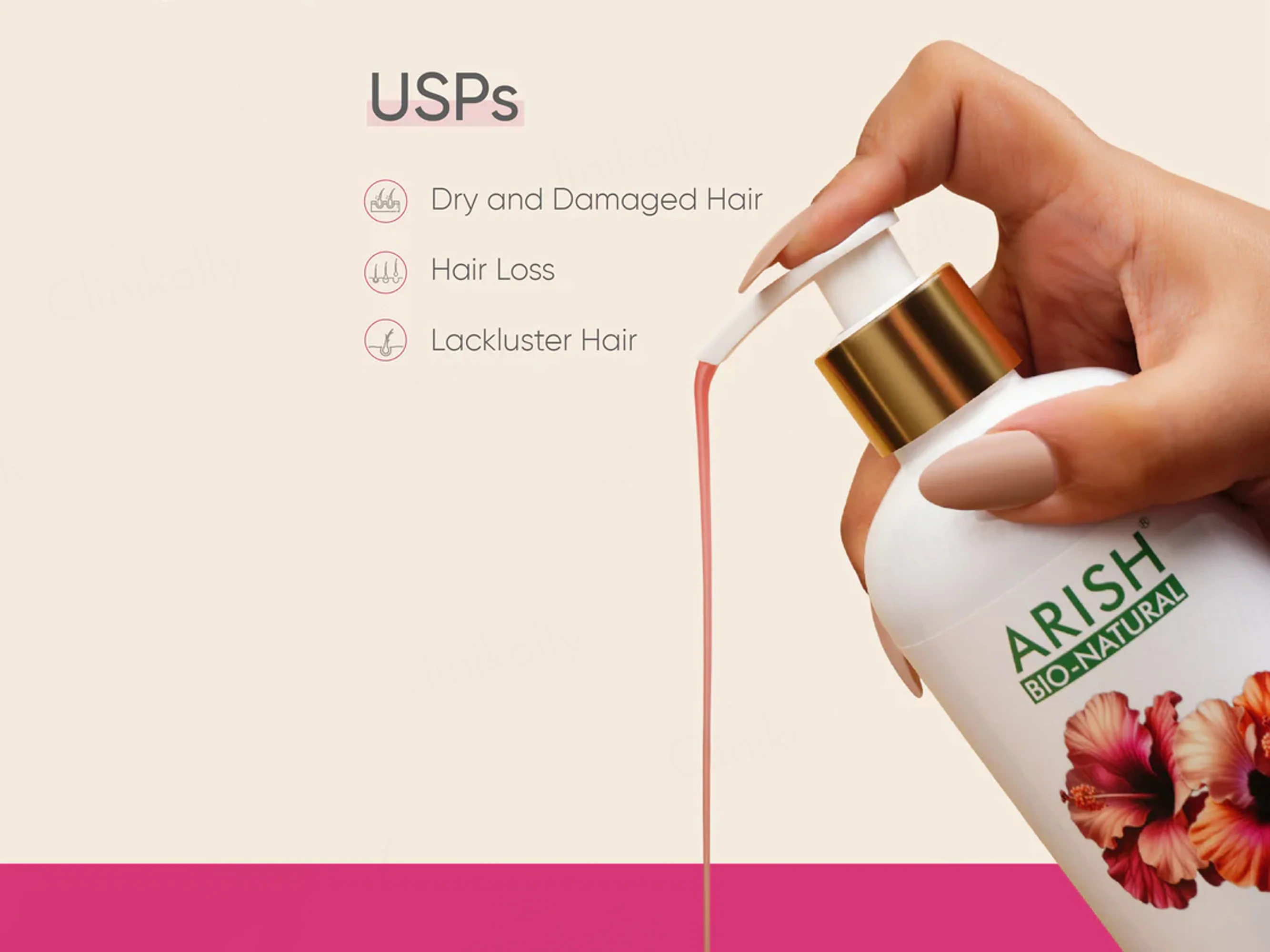 Arish Bio-Natural Satin Care Shampoo For Dry & Damaged Hair - Image 5