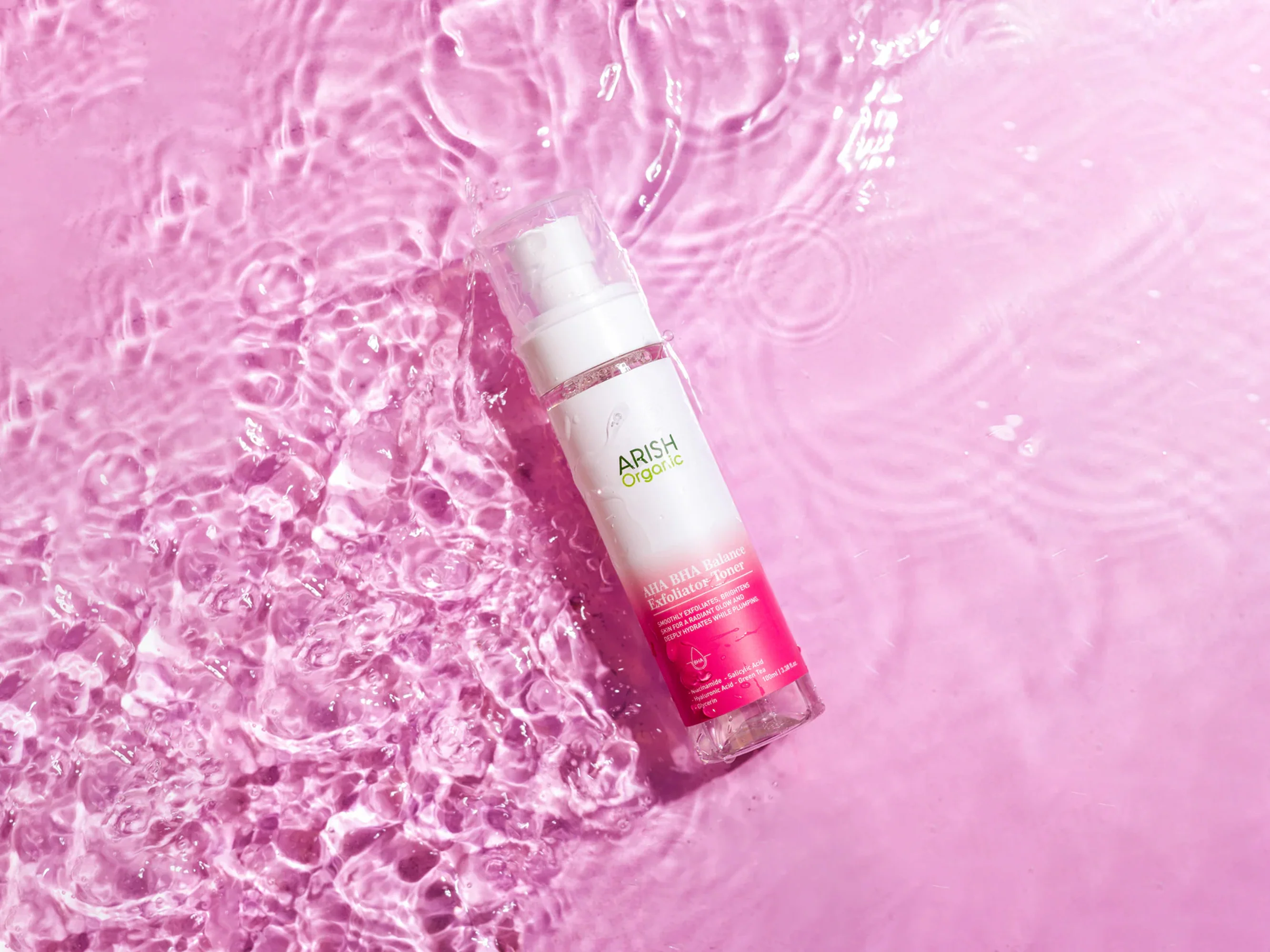 Arish Organic AHA BHA Balance Exfoliator Toner - Image 3