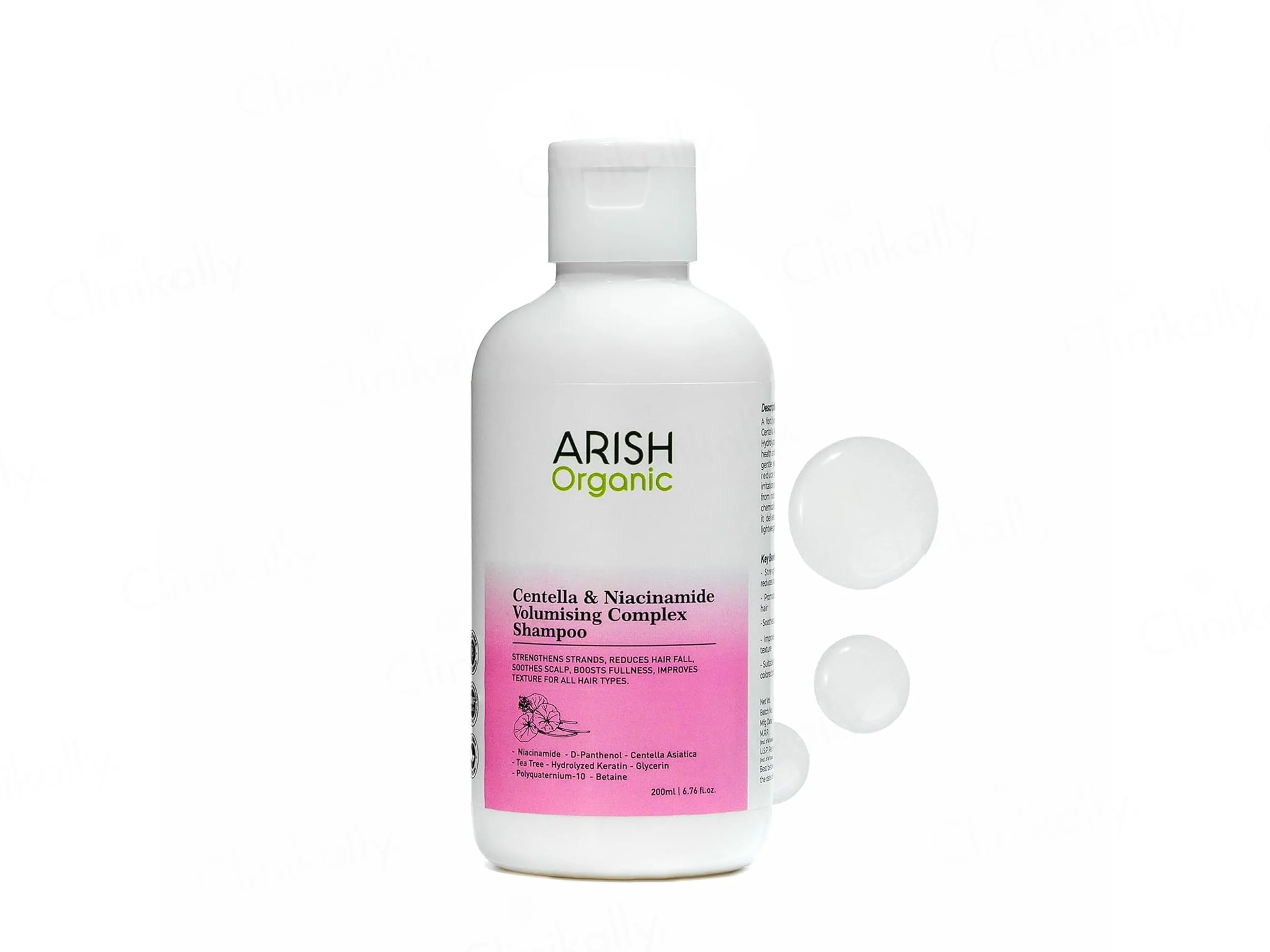 Arish Organic Centella & Niacinamide Volumising Complex Shampoo - Image 2