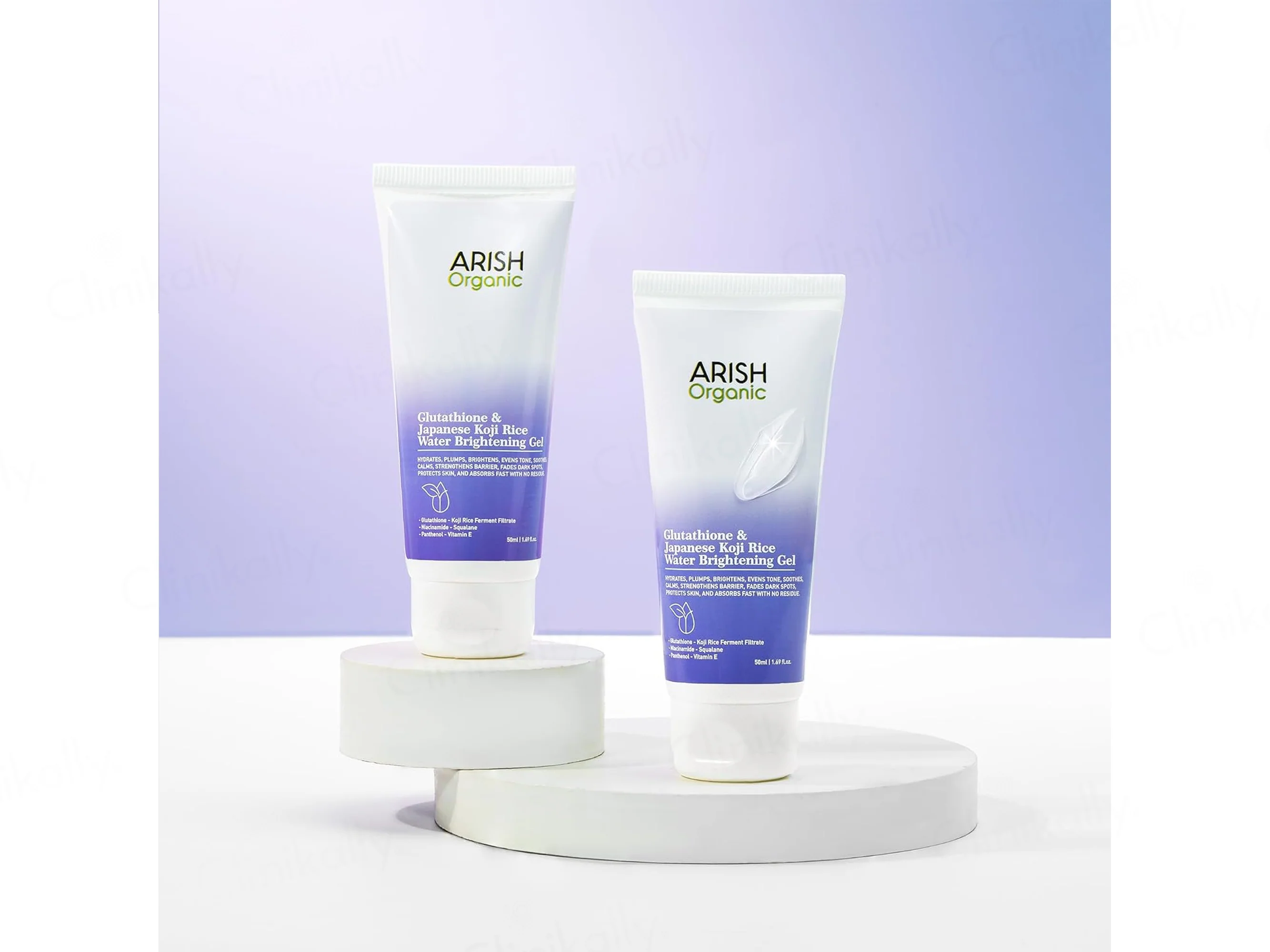 Arish Organic Glutathione & Japanese Koji Rice Water Brightening Gel - Image 4