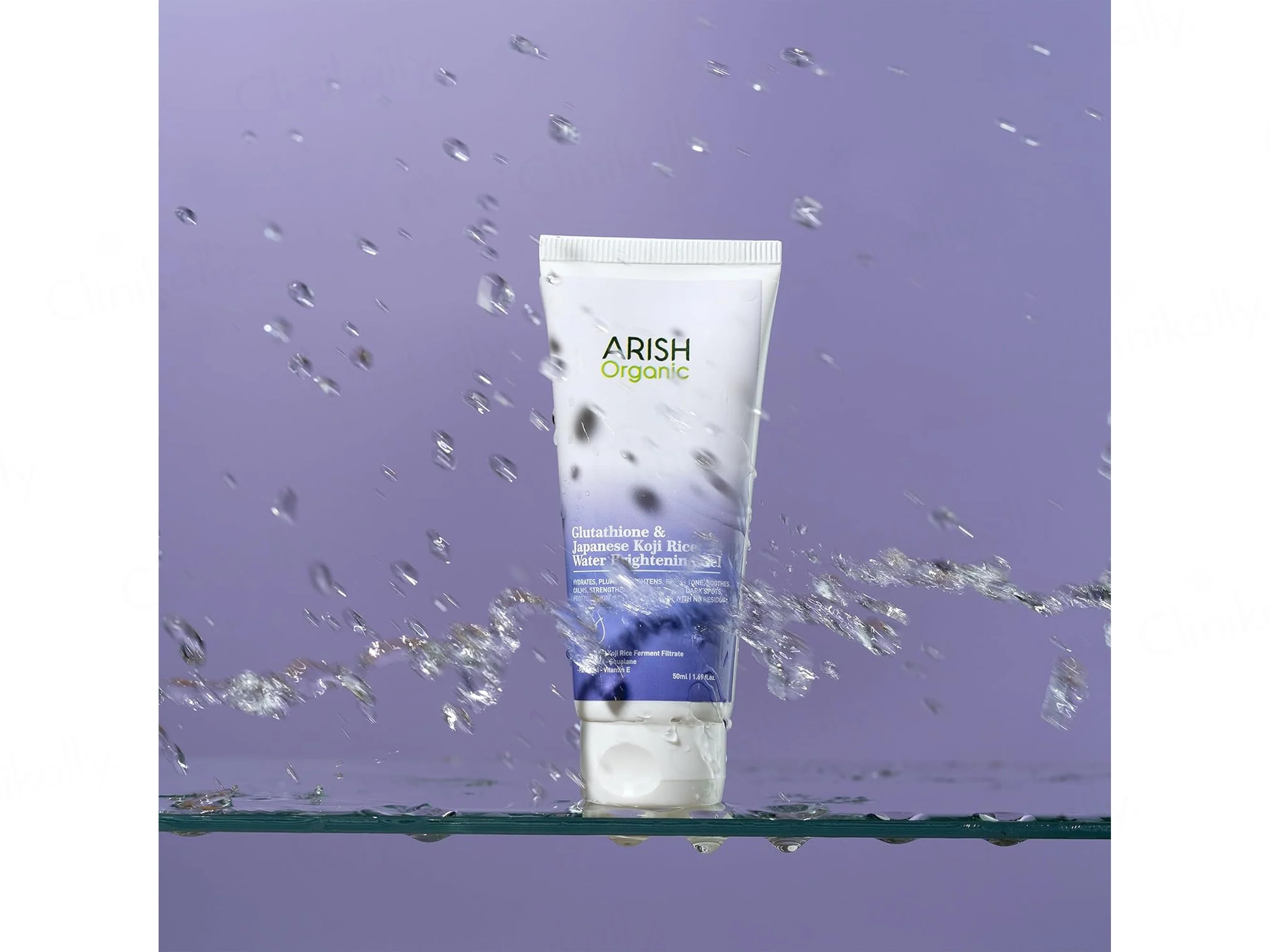 Arish Organic Glutathione & Japanese Koji Rice Water Brightening Gel - Image 5