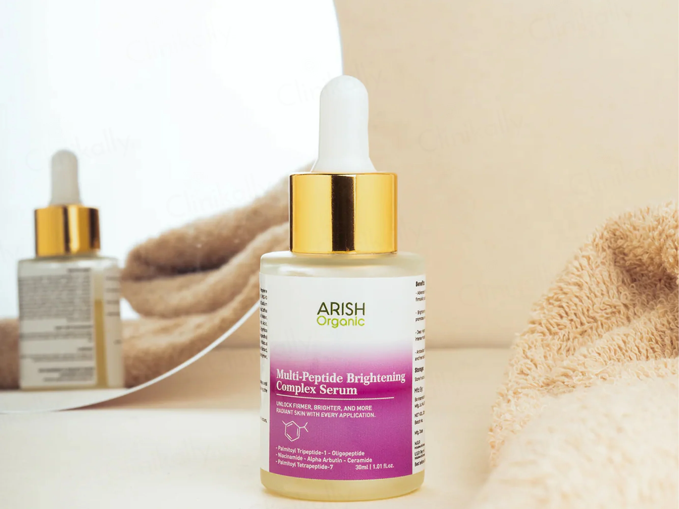 Arish Organic Multi-Peptide Brightening Complex Serum - Image 6