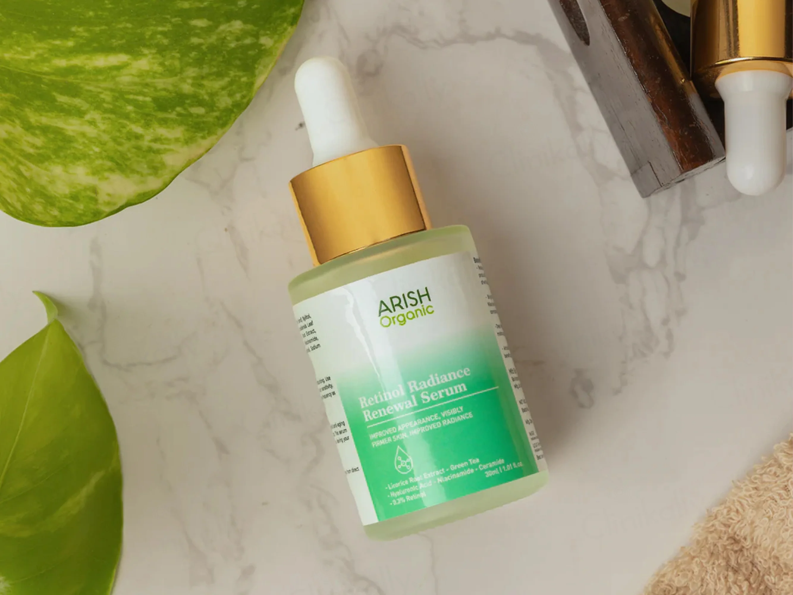 Arish Organic Retinol Radiance Renewal Serum - Image 4