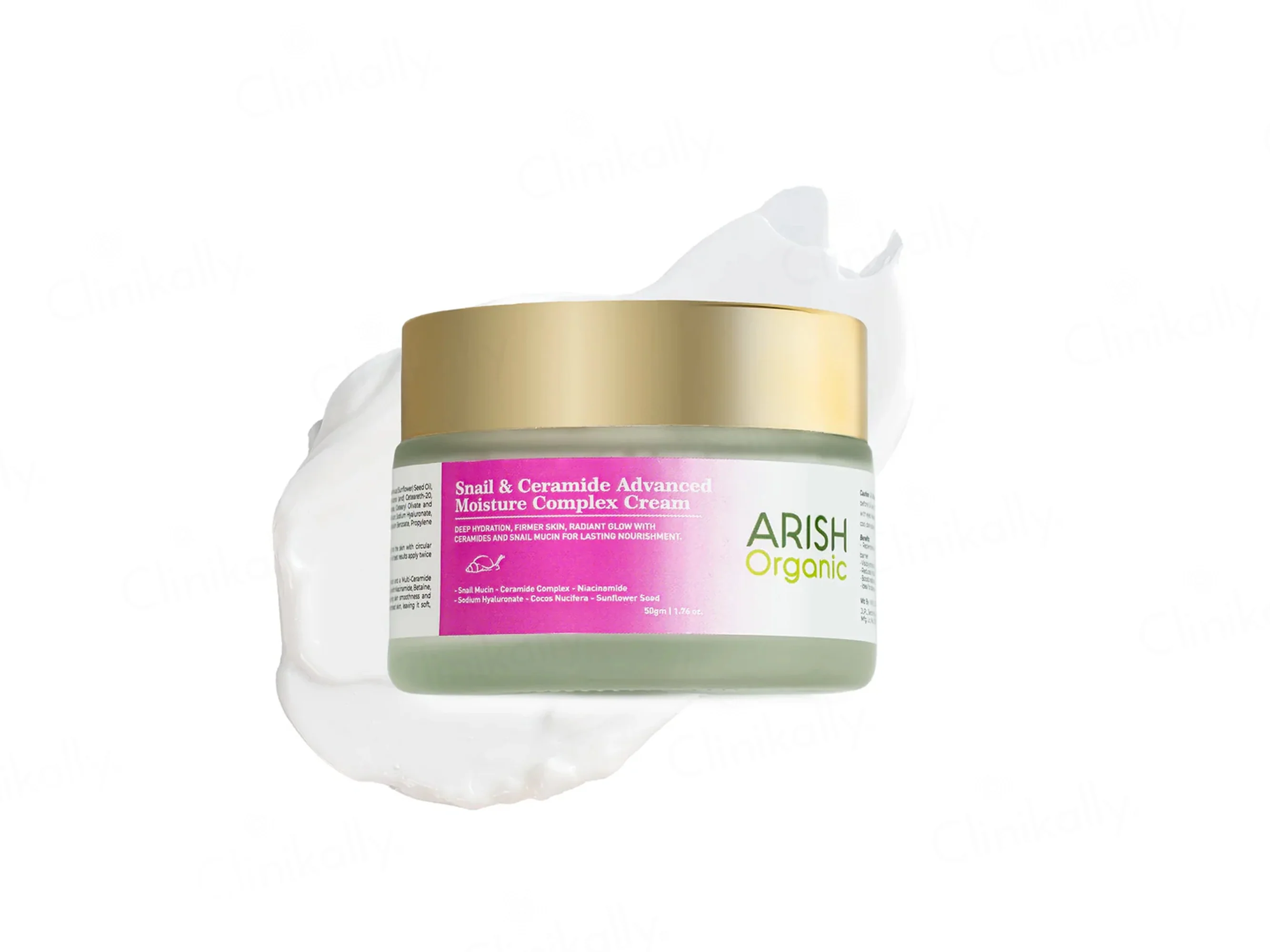Arish Organic Snail & Ceramide Advanced Moisture Complex Cream