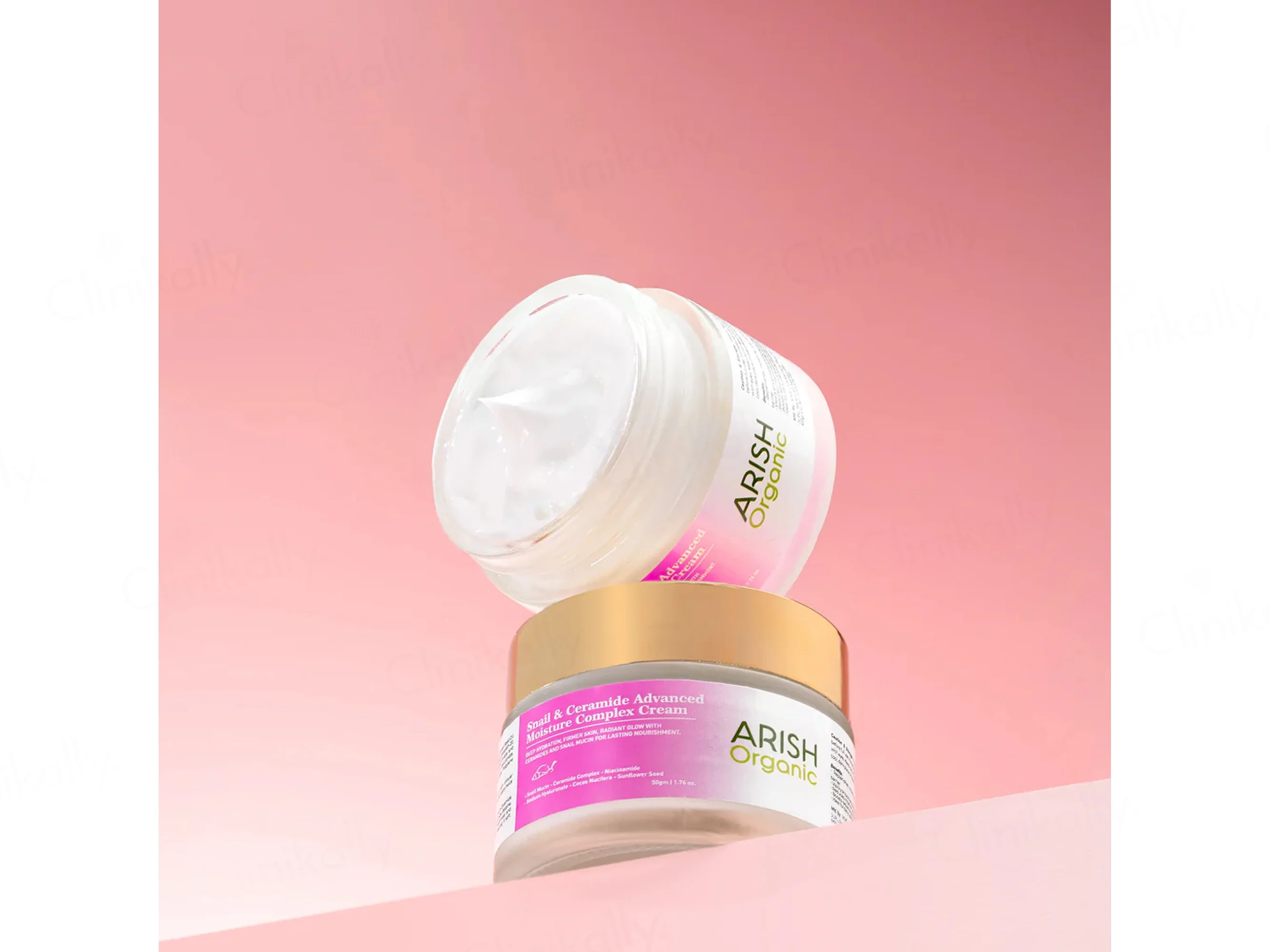 Arish Organic Snail & Ceramide Advanced Moisture Complex Cream - Image 5