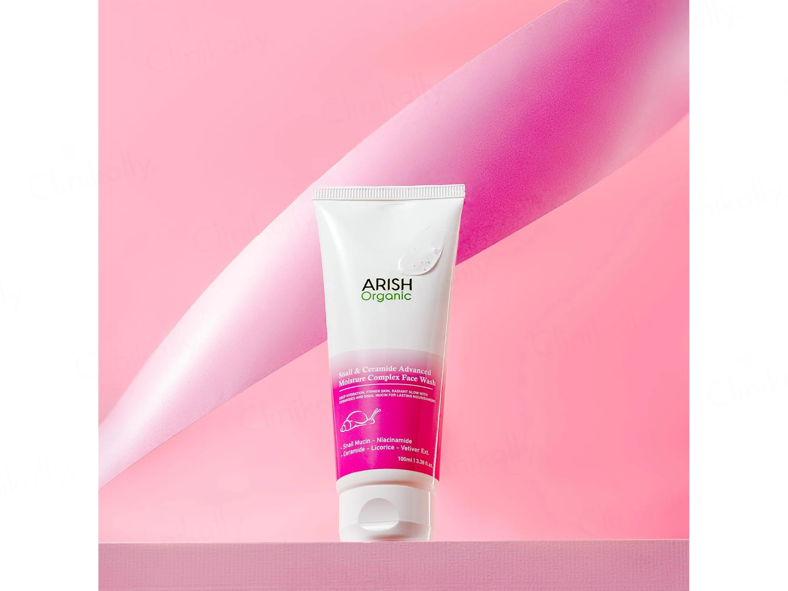 Arish Organic Snail & Ceramide Advanced Moisture Complex Face Wash - Image 3