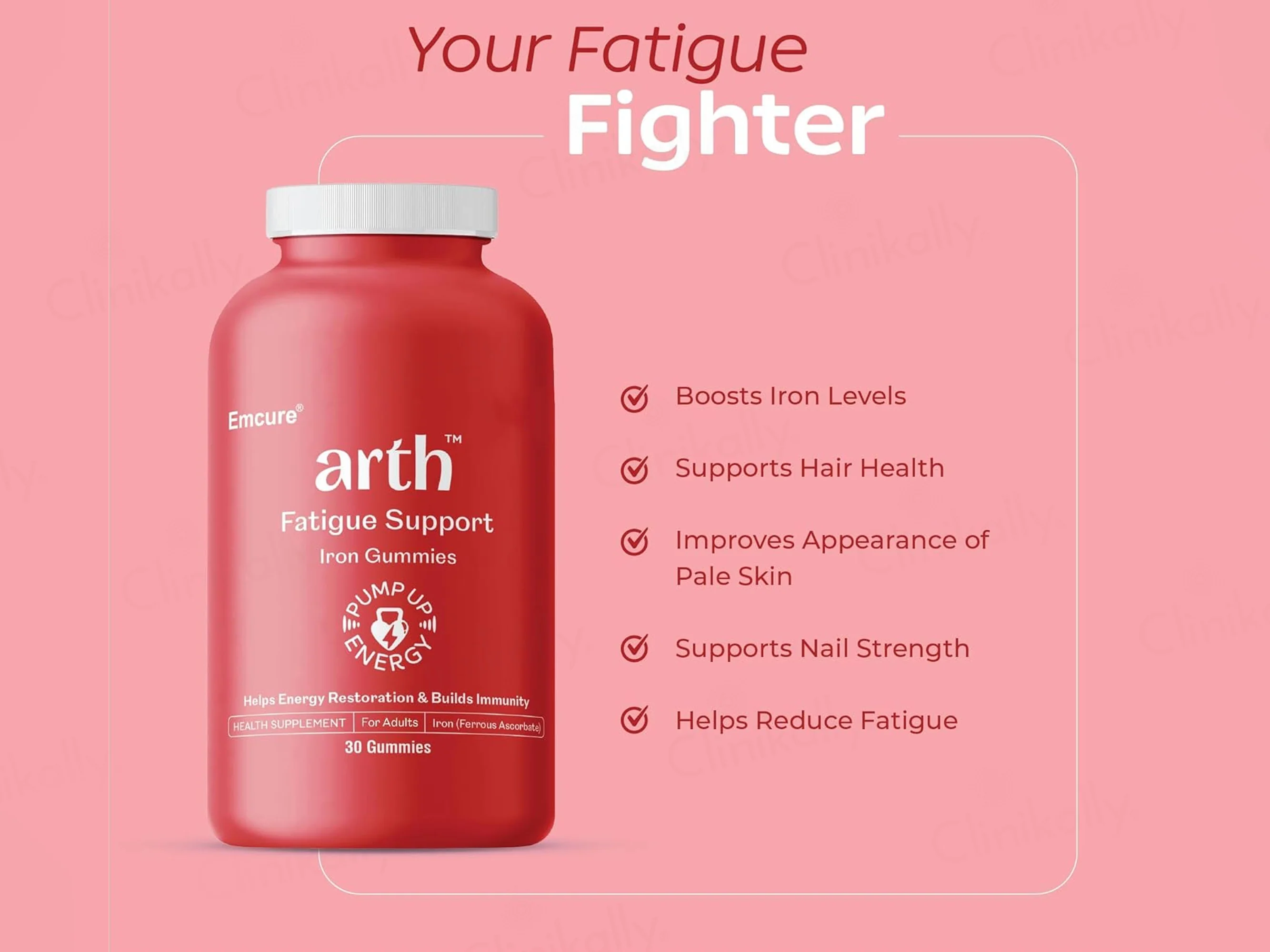 Arth Fatigue Support Health Supplement Gummies For Women - Image 3