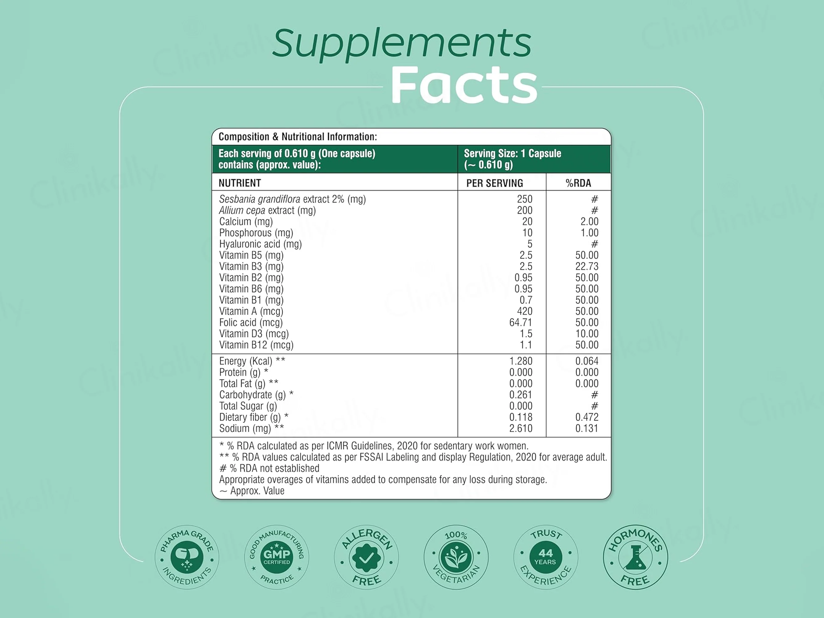 Arth Hair, Nails & Skin Support Nutraceutical Capsule For Women - Image 4