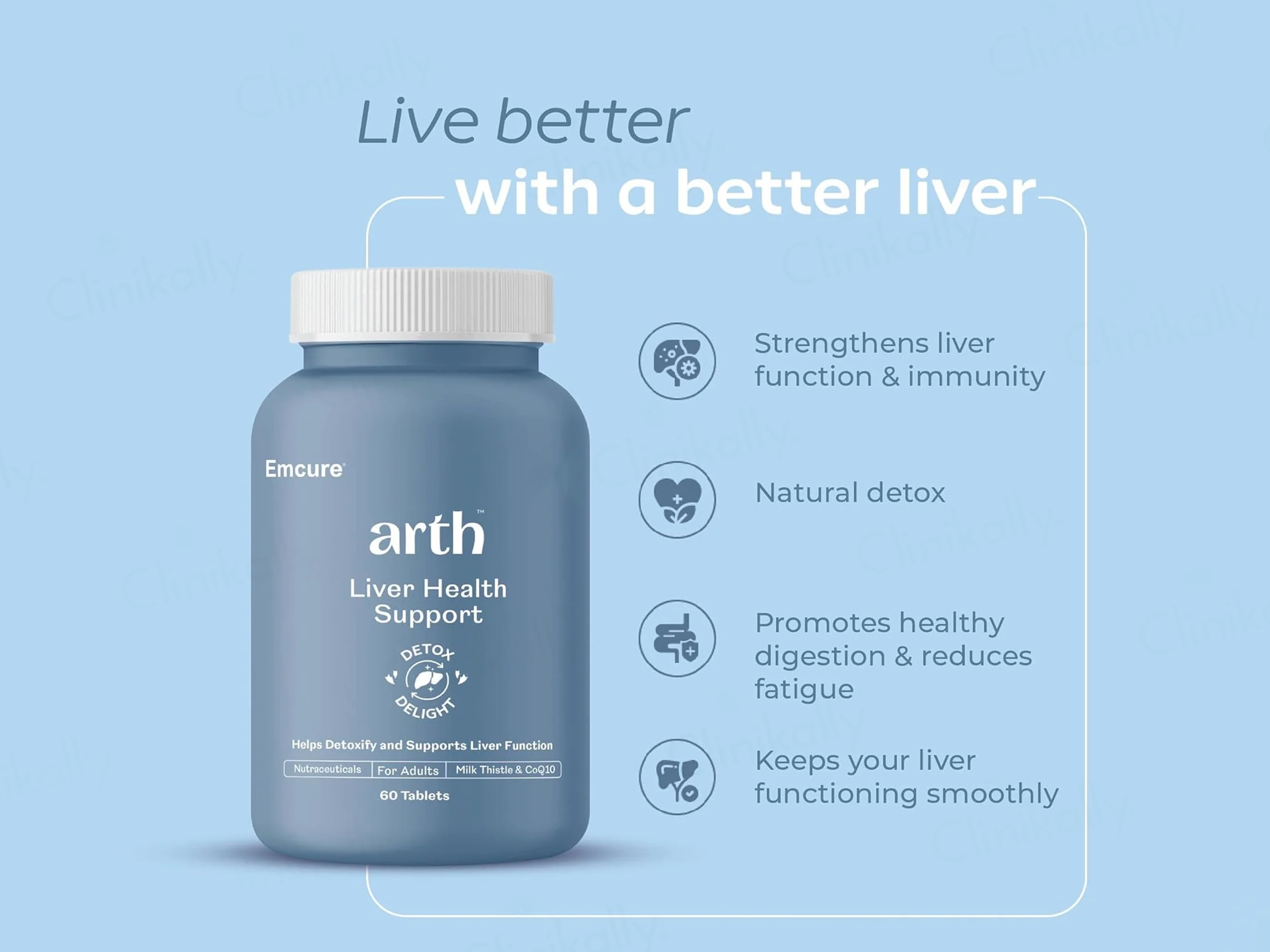 Arth Liver Health Support Supplement Tablet For Women - Image 2