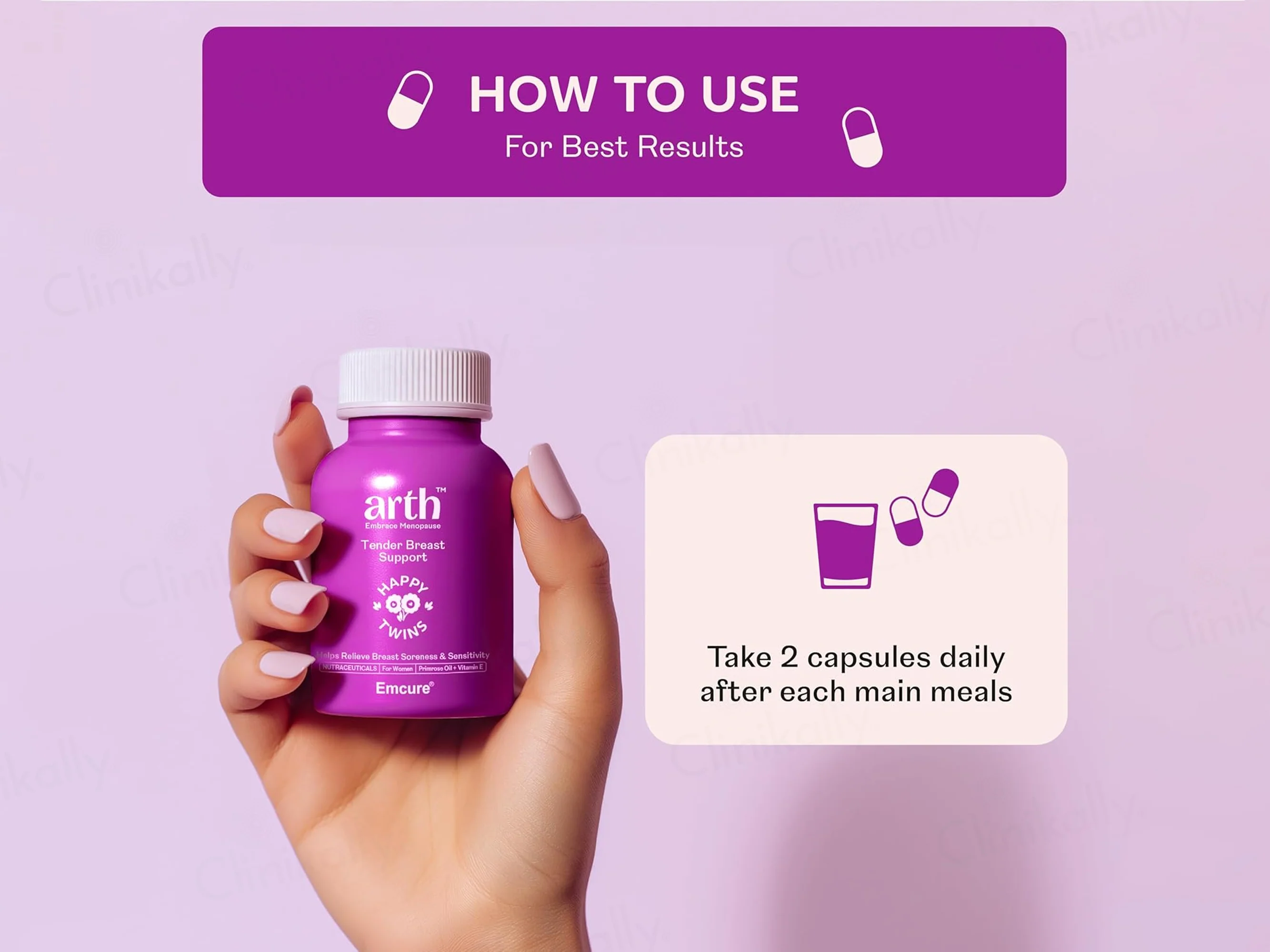 Arth Tender Breast Support Nutraceutical Capsule For Women - Image 3