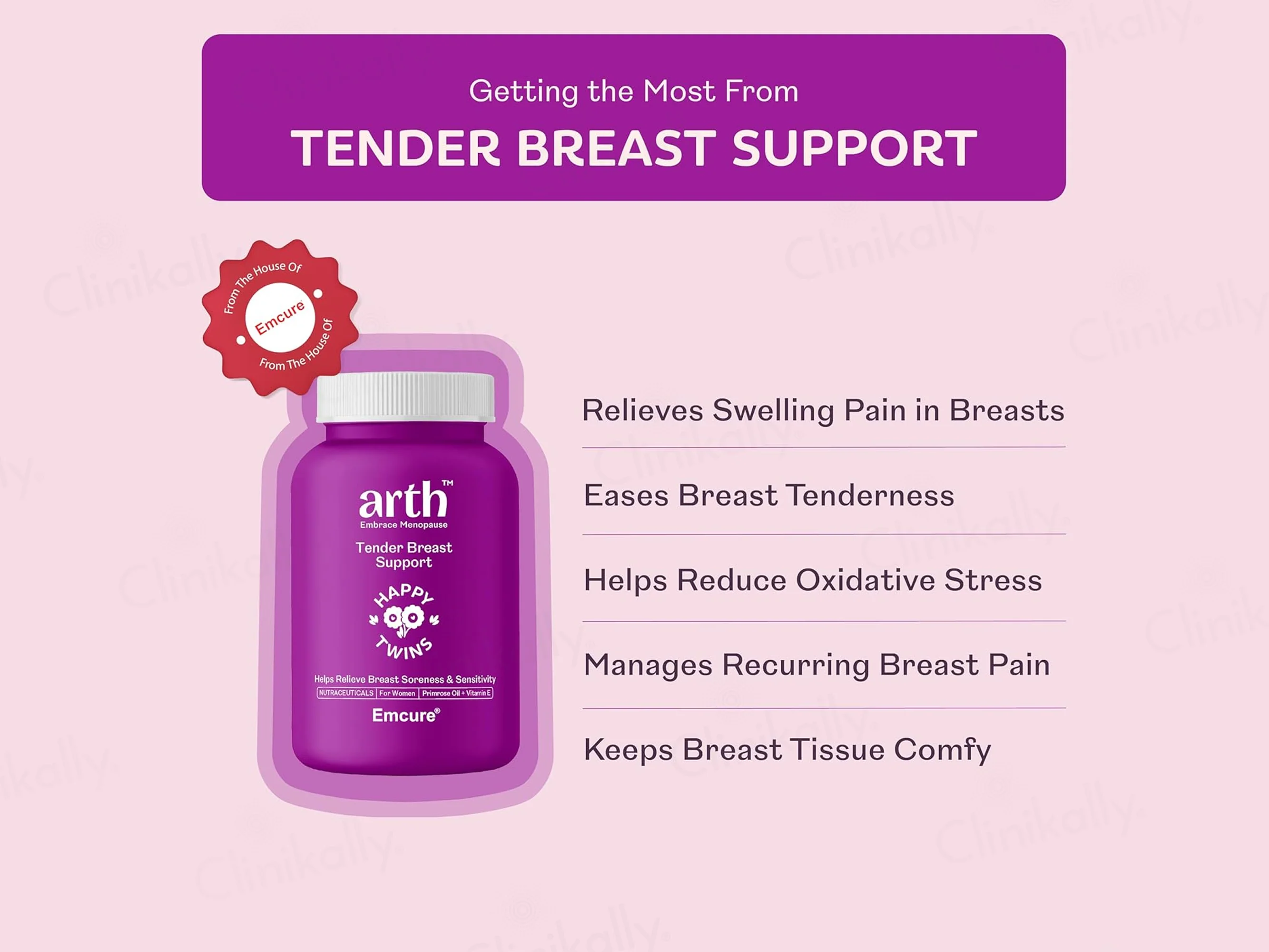 Arth Tender Breast Support Nutraceutical Capsule For Women - Image 4