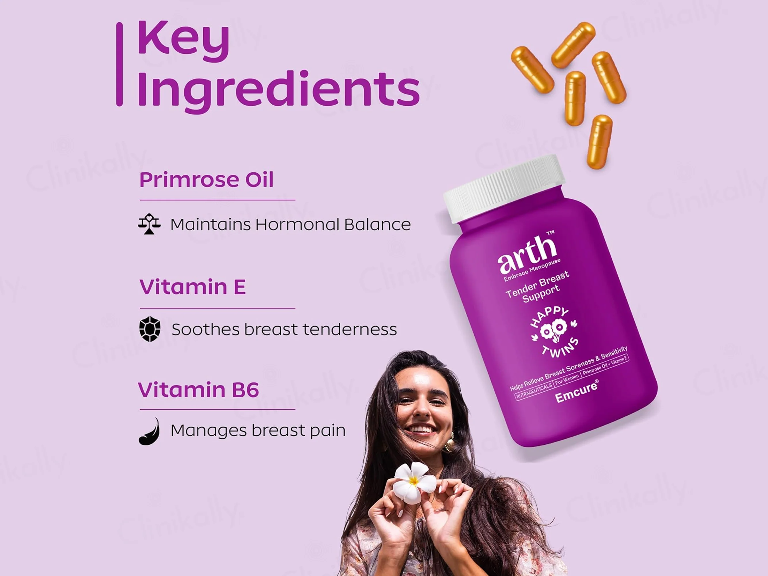 Arth Tender Breast Support Nutraceutical Capsule For Women - Image 5