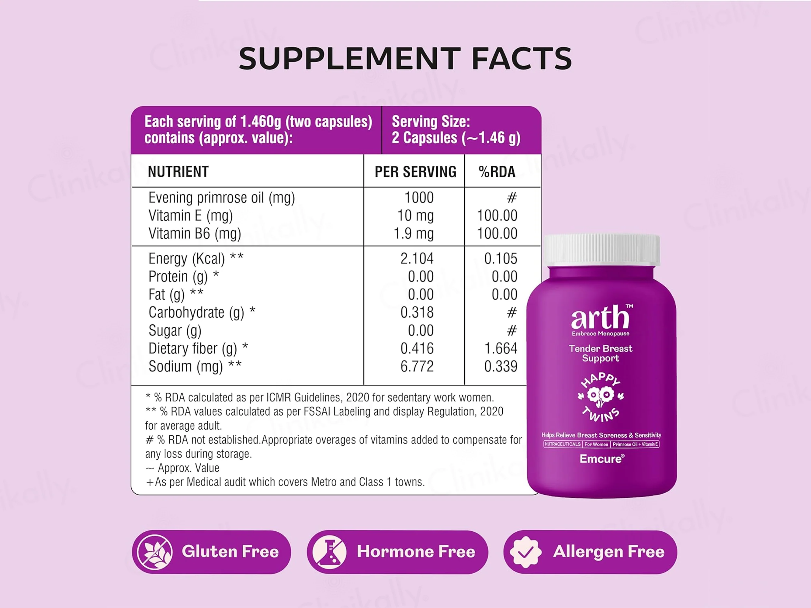 Arth Tender Breast Support Nutraceutical Capsule For Women - Image 6