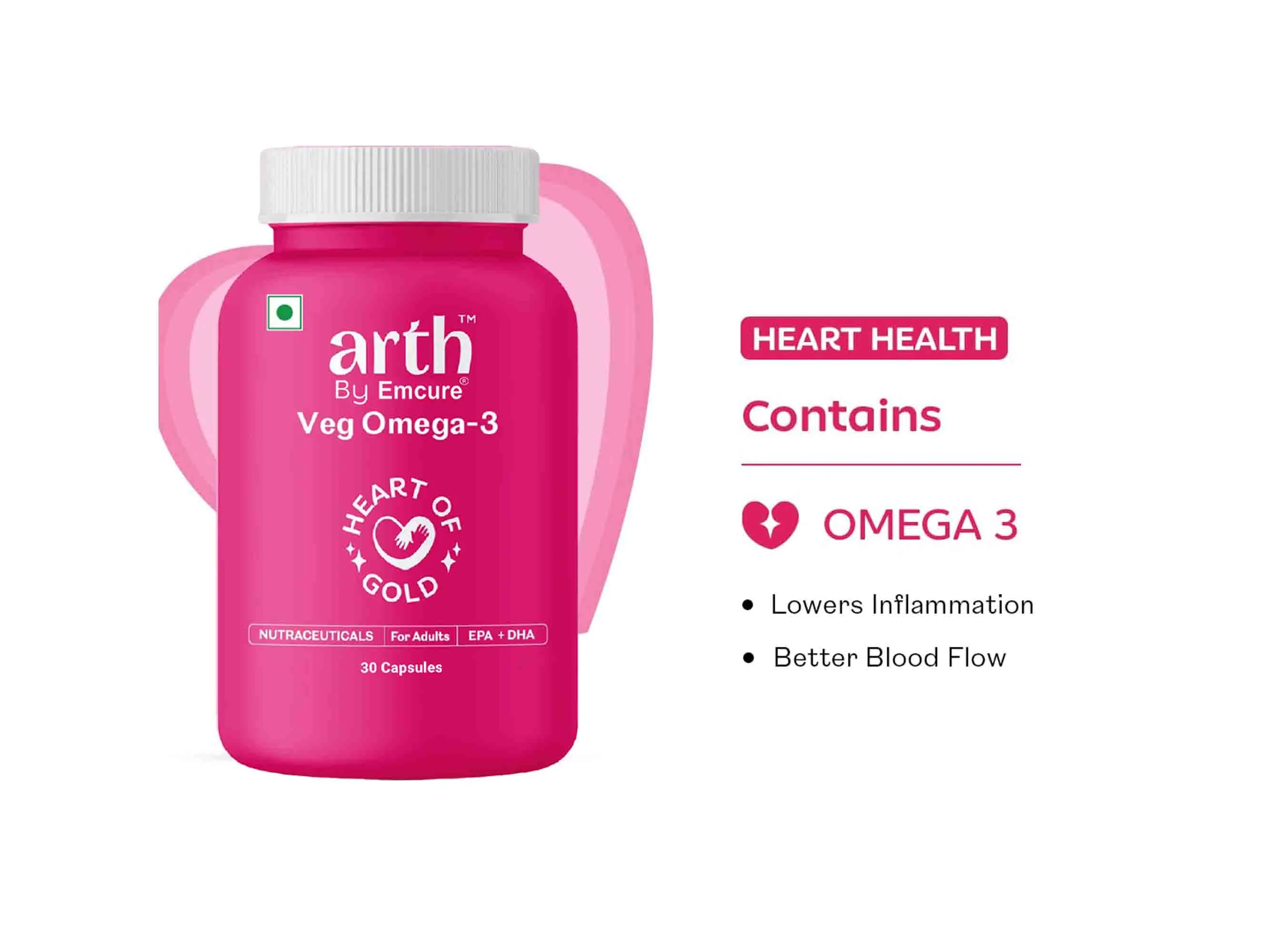 Arth Veg Omega-3 Nutraceutical Capsule For Adults - Image 4