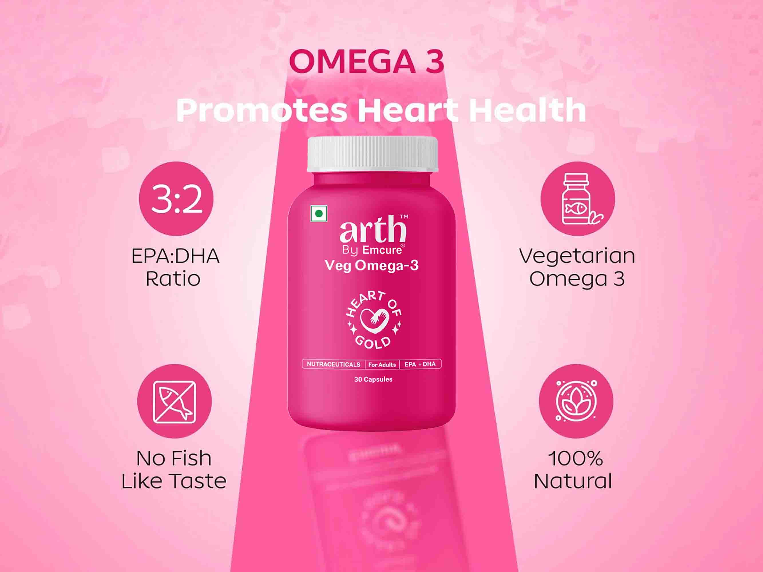 Arth Veg Omega-3 Nutraceutical Capsule For Adults - Image 5