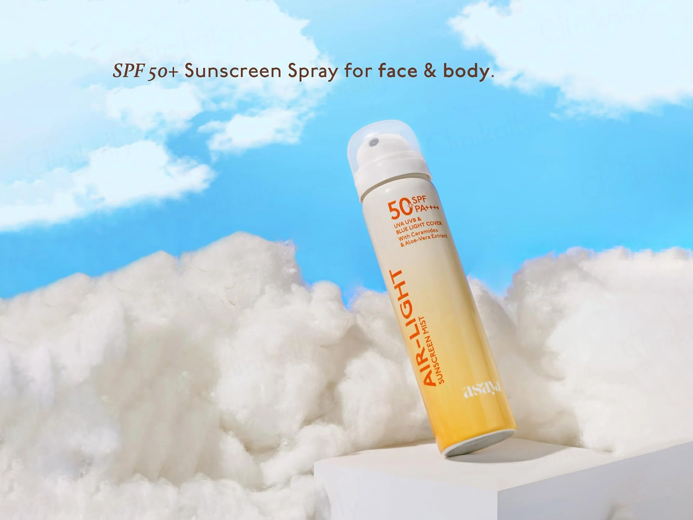 Asaya Air-Light Sunscreen Mist Spray SPF 50+ PA++++ - Image 5